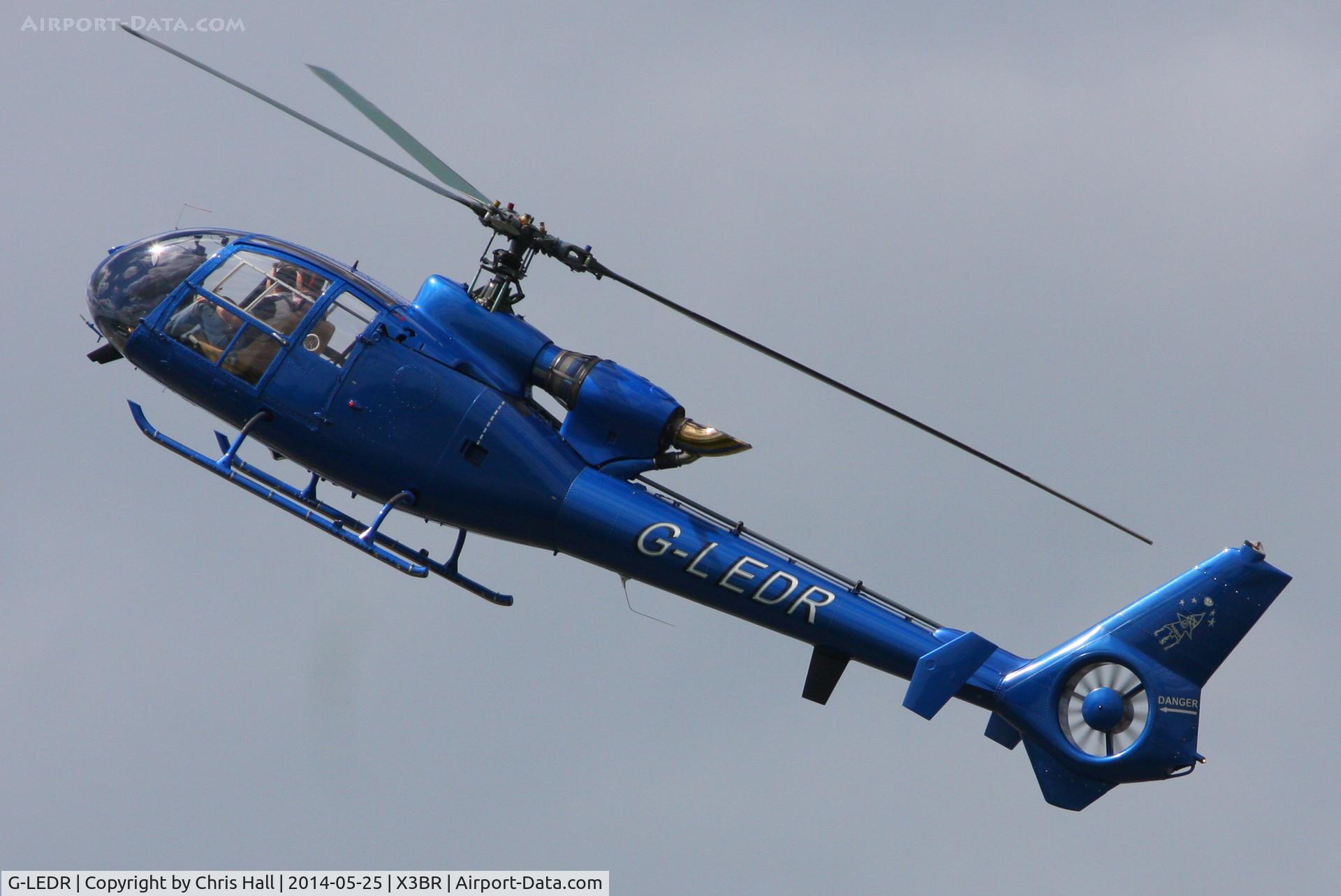 G-LEDR, 1973 Westland SA-341C Gazelle HT2 C/N 1081, visitor at the Cold War Jets Open Day 2014