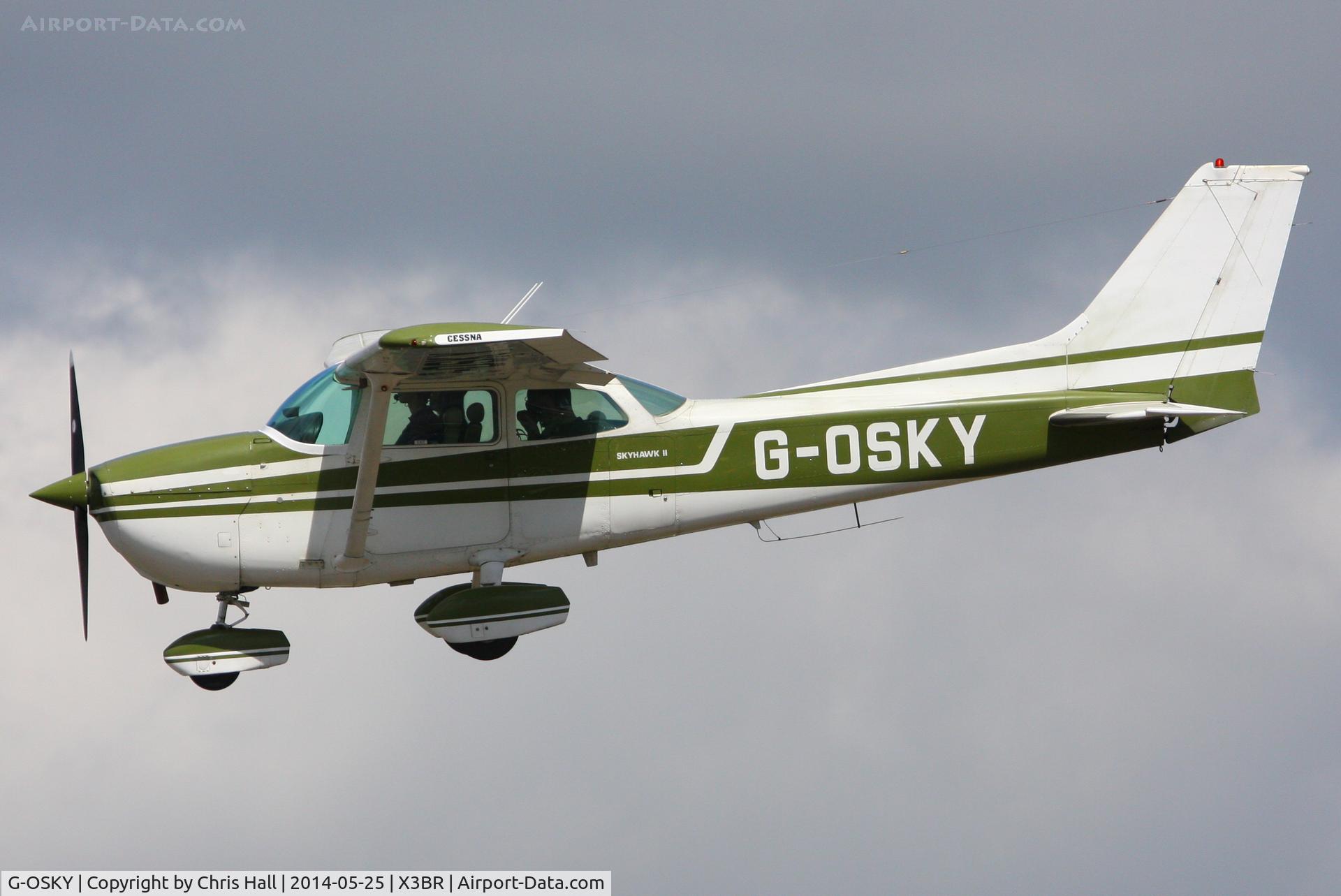 G-OSKY, 1976 Cessna 172M C/N 172-67389, visitor at the Cold War Jets Open Day 2014