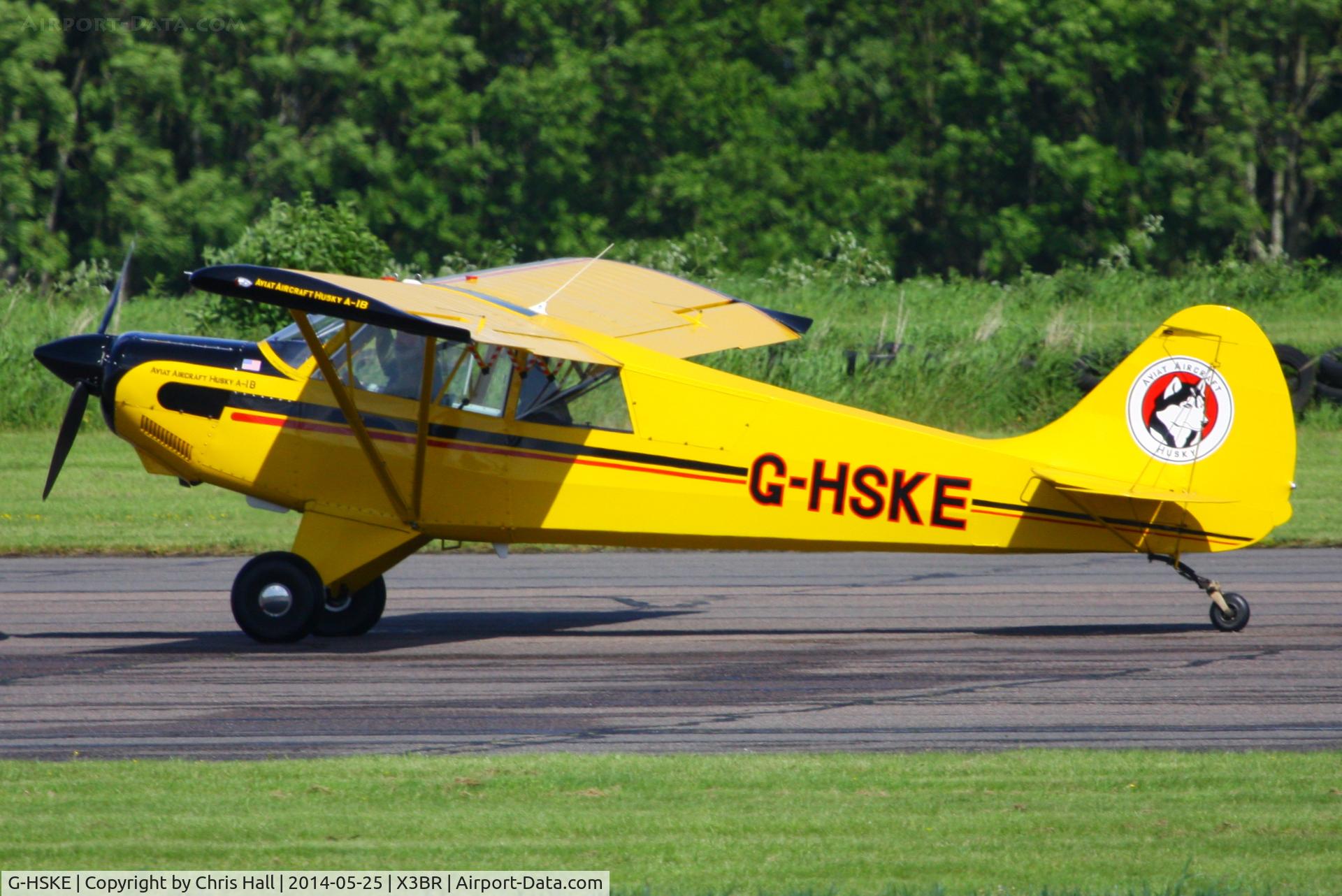 G-HSKE, 2007 Aviat A-1B Husky C/N 2437, visitor at the Cold War Jets Open Day 2014