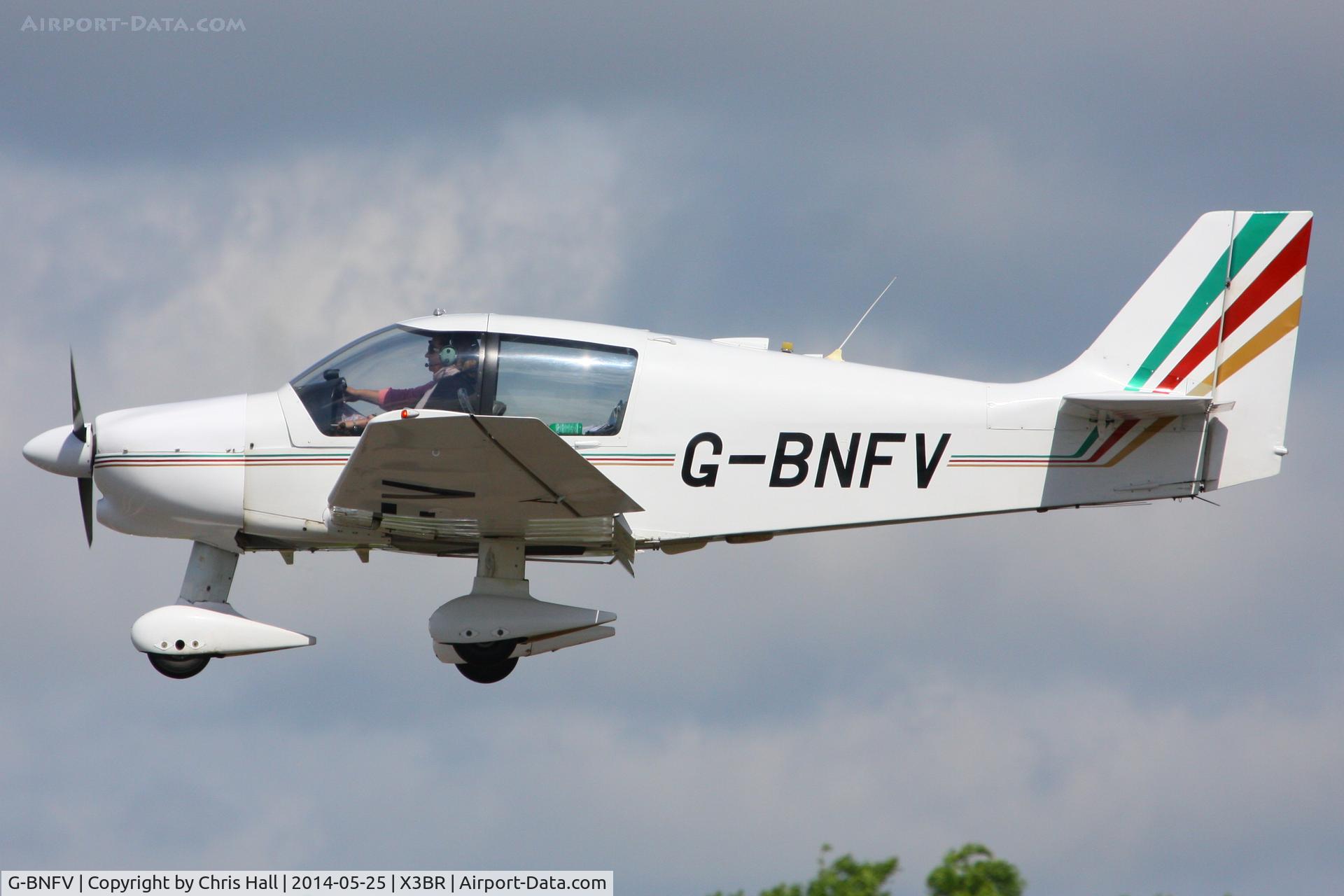 G-BNFV, 1987 Robin DR-400-120 Dauphin C/N 1767, visitor at the Cold War Jets Open Day 2014