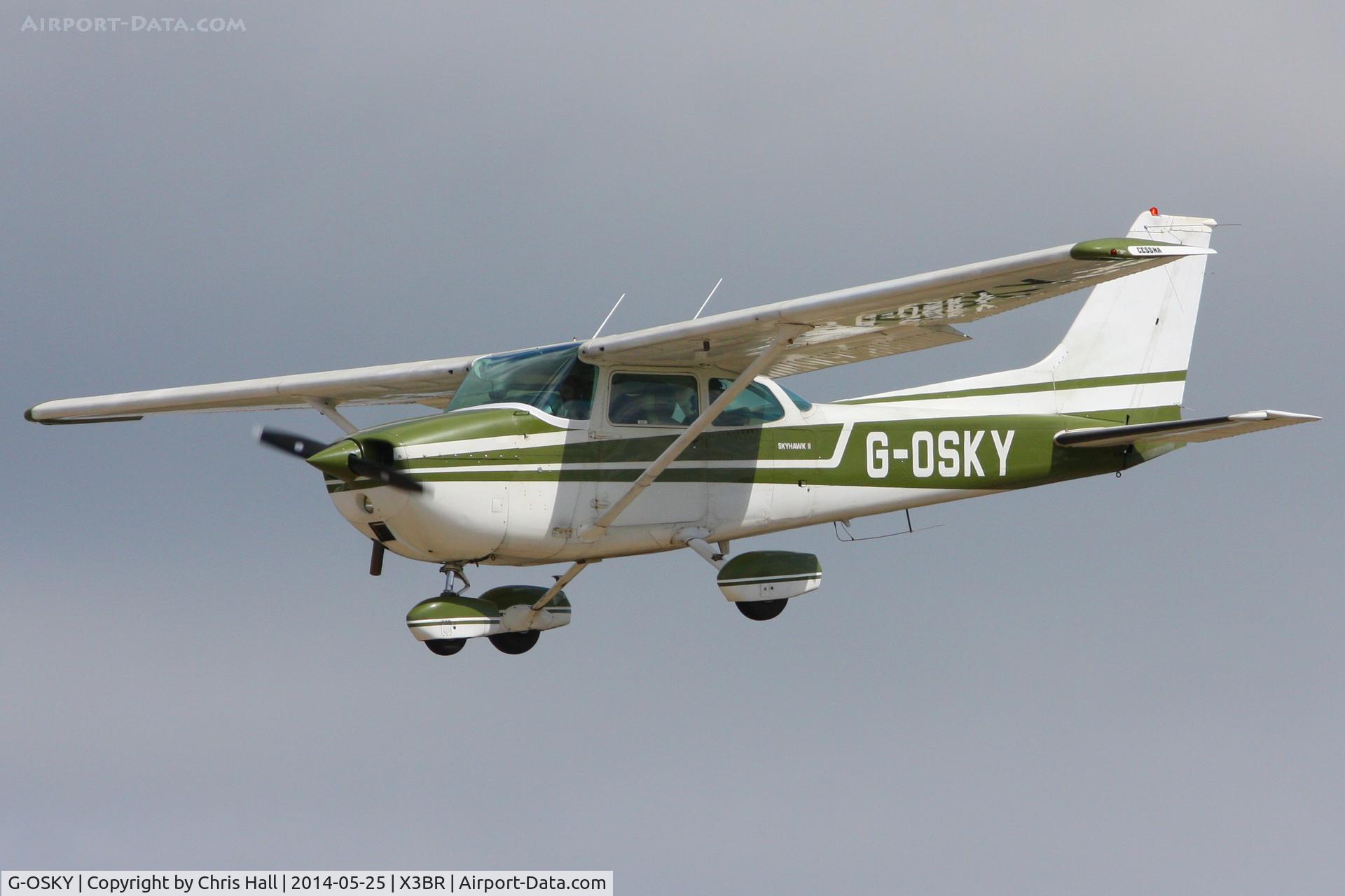 G-OSKY, 1976 Cessna 172M C/N 172-67389, visitor at the Cold War Jets Open Day 2014