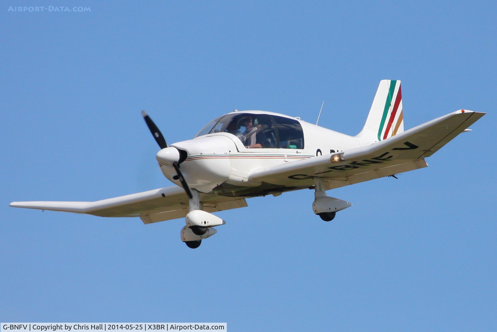 G-BNFV, 1987 Robin DR-400-120 Dauphin C/N 1767, visitor at the Cold War Jets Open Day 2014
