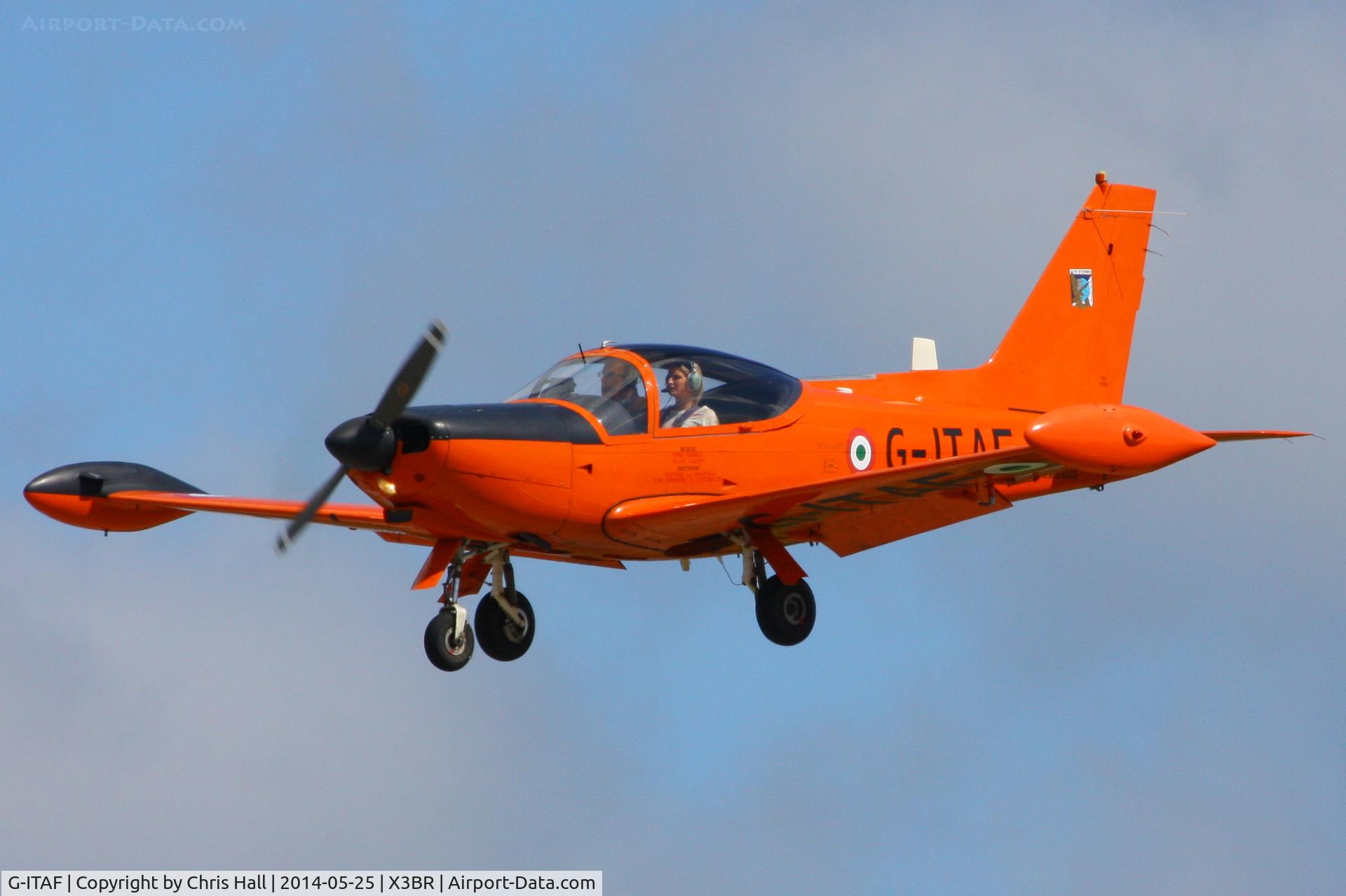 G-ITAF, 1983 SIAI-Marchetti SF-260AM C/N 40-013/690, visitor at the Cold War Jets Open Day 2014