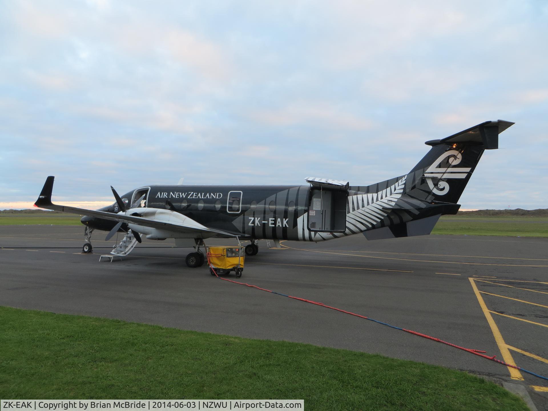 ZK-EAK, 2001 Raytheon 1900D C/N UE-434, Air New Zealand (Eagle Airways). Raytheon 1900D. ZK-EAK cn UE-434. Wanganui (WAG NZWU). Image © Brian McBride. 03 June 2014