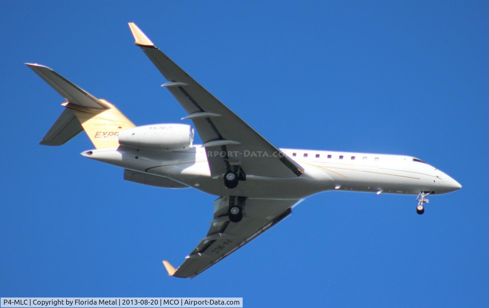 P4-MLC, 2001 Bombardier BD-700-1A10 Global Express C/N 9098, Global Express from Aruba