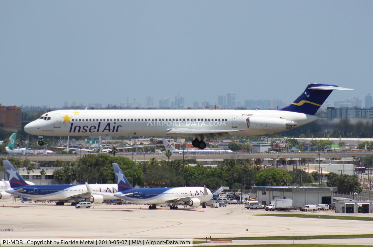 PJ-MDB, 1983 McDonnell Douglas MD-82 (DC-9-82) C/N 48021, Insel Air MD-82