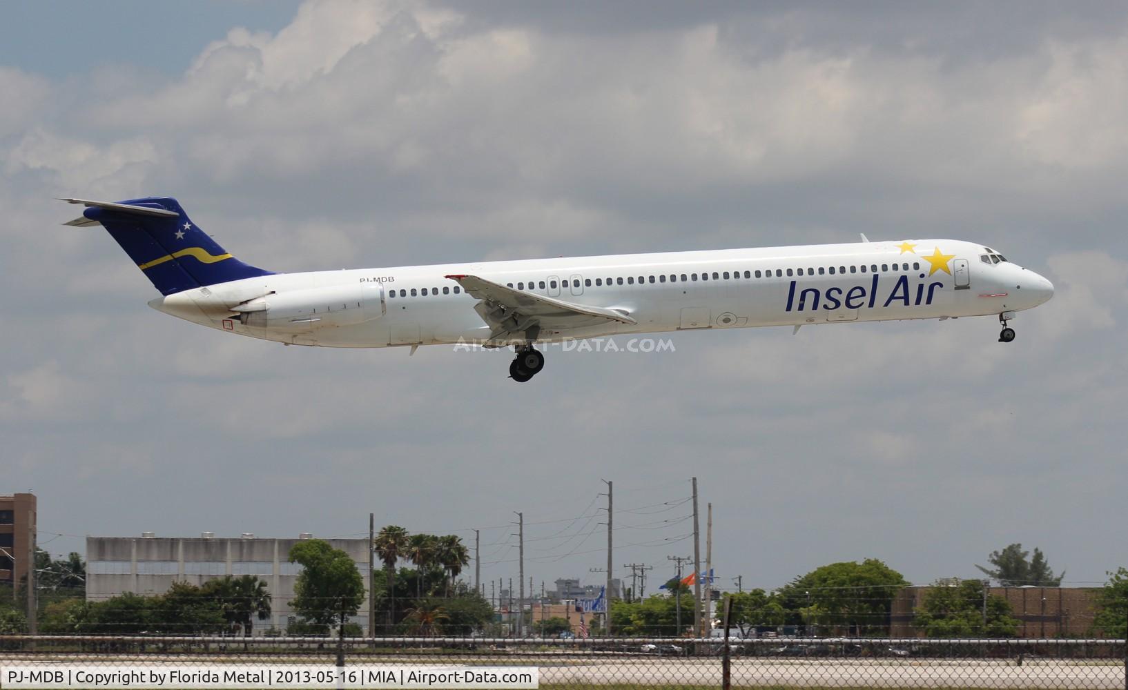 PJ-MDB, 1983 McDonnell Douglas MD-82 (DC-9-82) C/N 48021, Insel Air MD-82