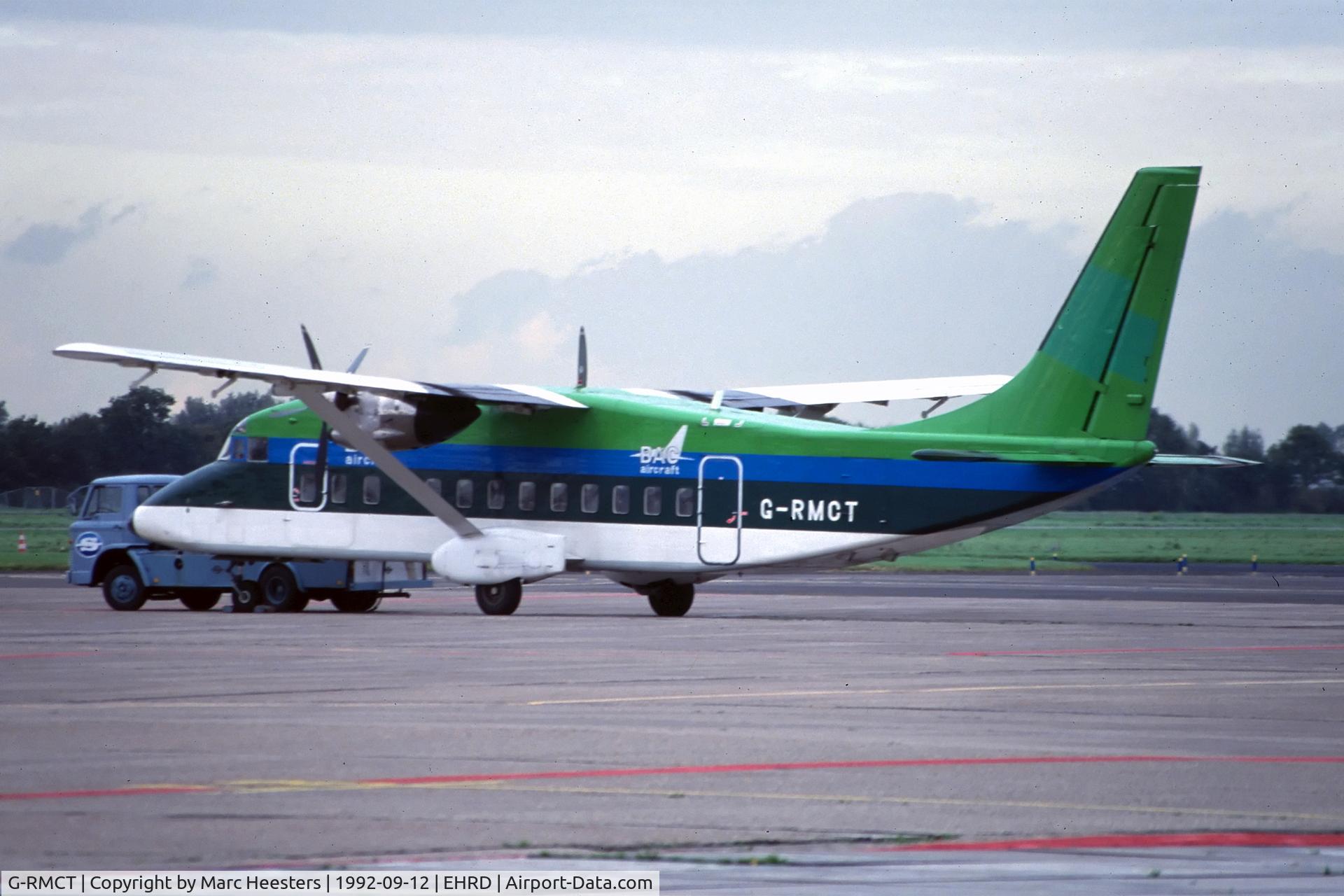 G-RMCT, 1984 Short 360-100 C/N SH.3656, Seen at the apron of RTM/ EHRD