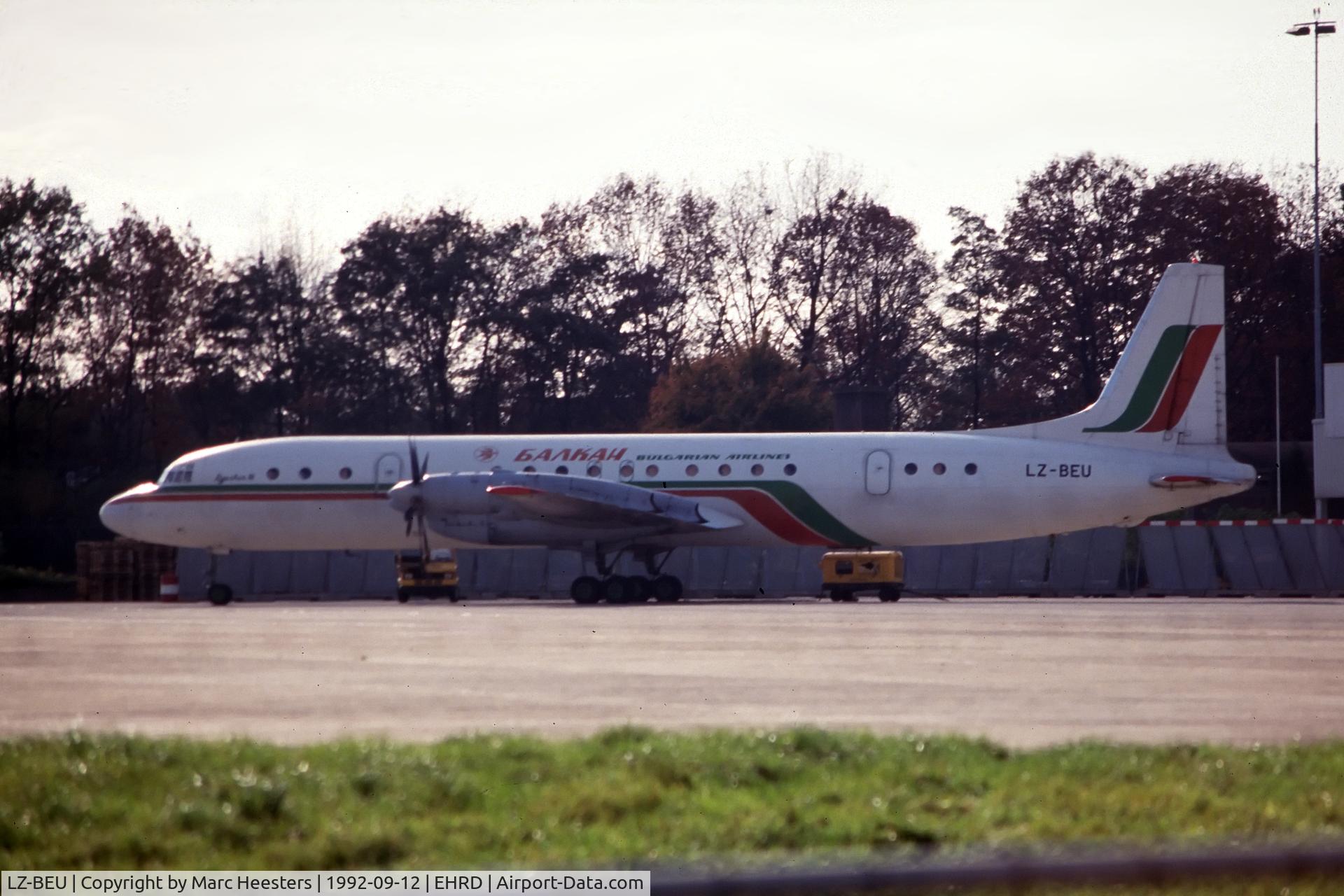 LZ-BEU, Ilyushin Il-18V C/N 183005905, At the time a desperate try to picture the airframe, now happy to have done it...