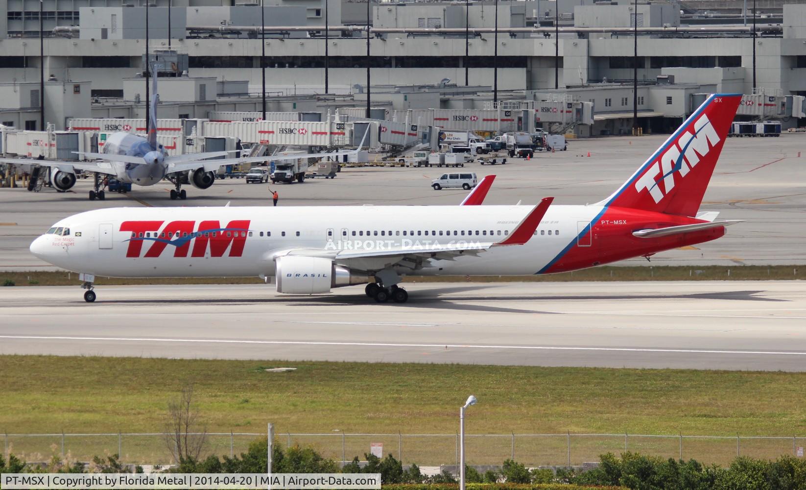 PT-MSX, 2012 Boeing 767-316/ER C/N 41993, TAM 767-300