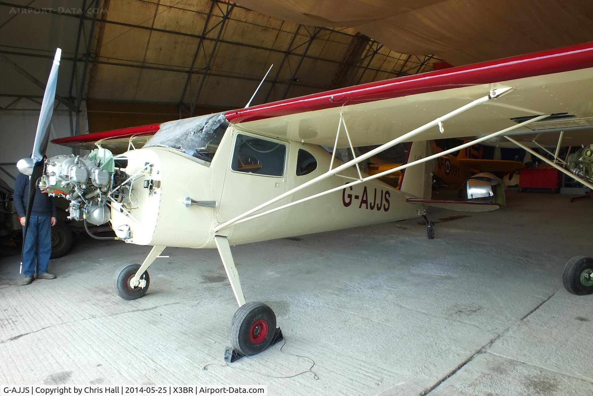 G-AJJS, 1947 Cessna 120 C/N 13047, now back in one piece after sitting in bits at the rear of Beech Restorations hangar for several years