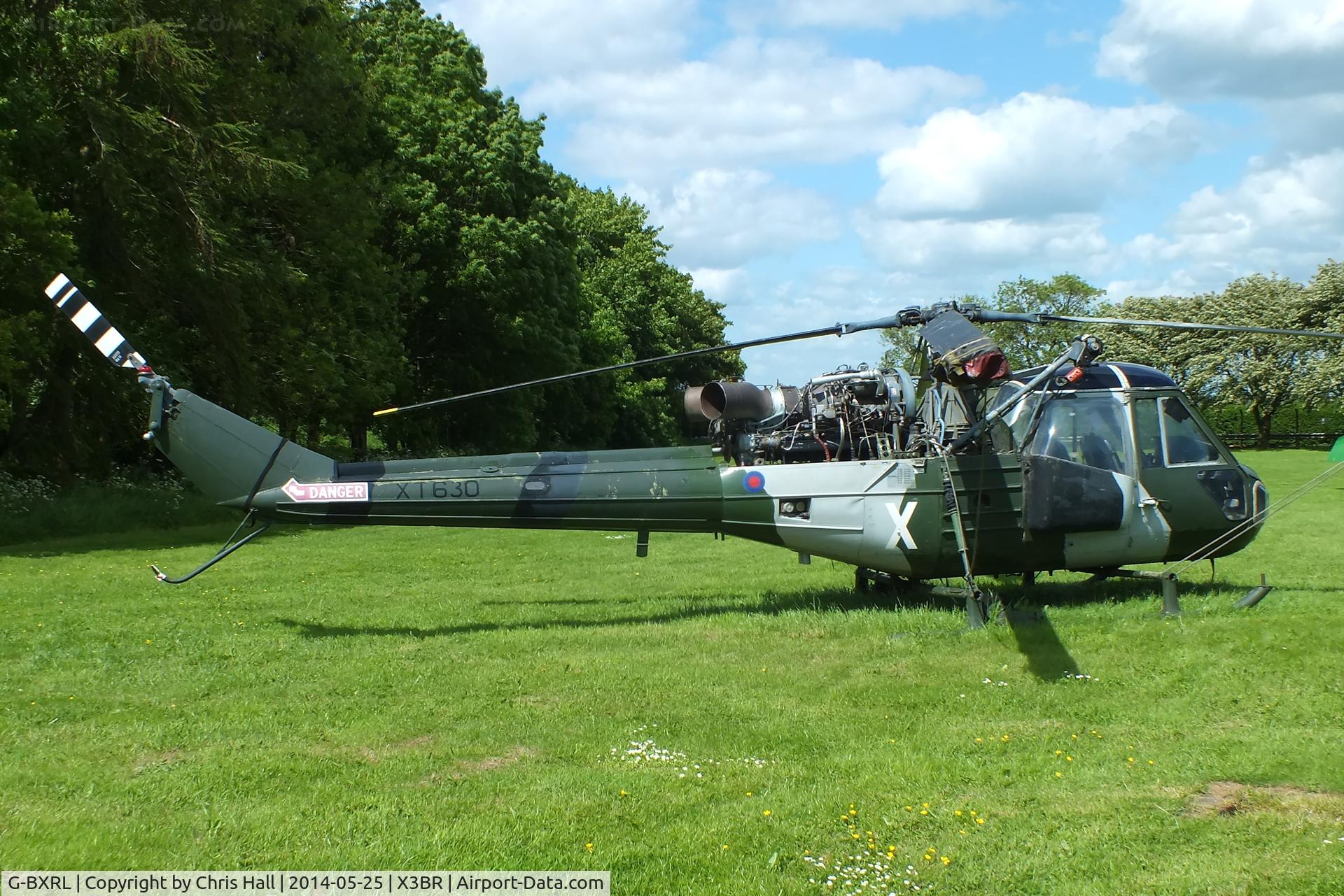 G-BXRL, 1966 Westland Scout AH.1 C/N F9636, at the Cold War Jets Open Day 2014