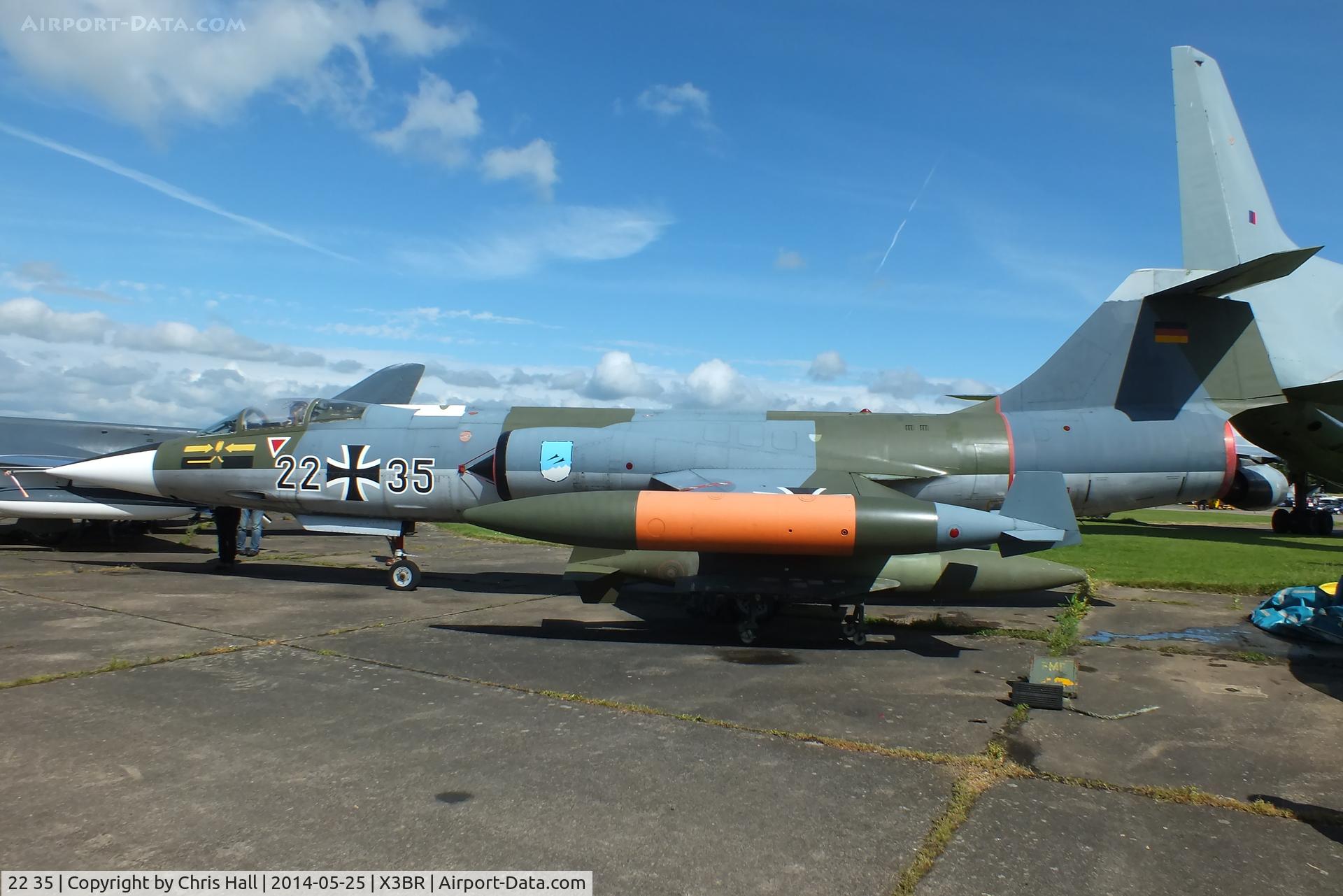 22 35, Lockheed F-104G Starfighter C/N 683-7113, at the Cold War Jets Open Day 2014