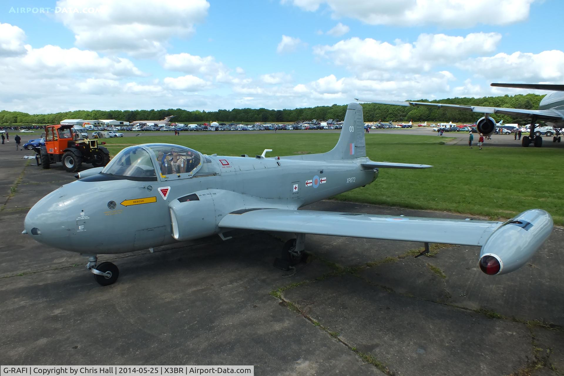 G-RAFI, 1962 BAC 84 Jet Provost T.4 C/N PAC/W/17641, at the Cold War Jets Open Day 2014