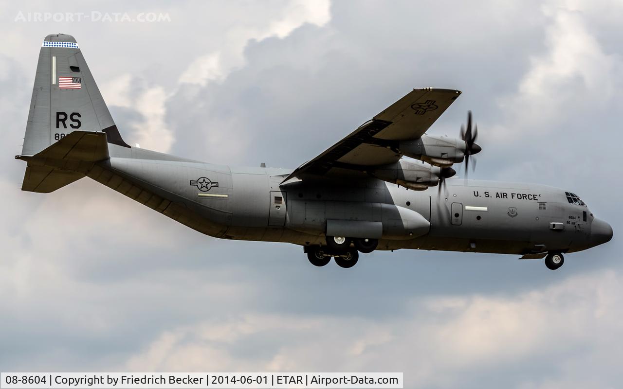 08-8604, 2008 Lockheed Martin C-130J-30 Super Hercules C/N 382-5612, on final RW08