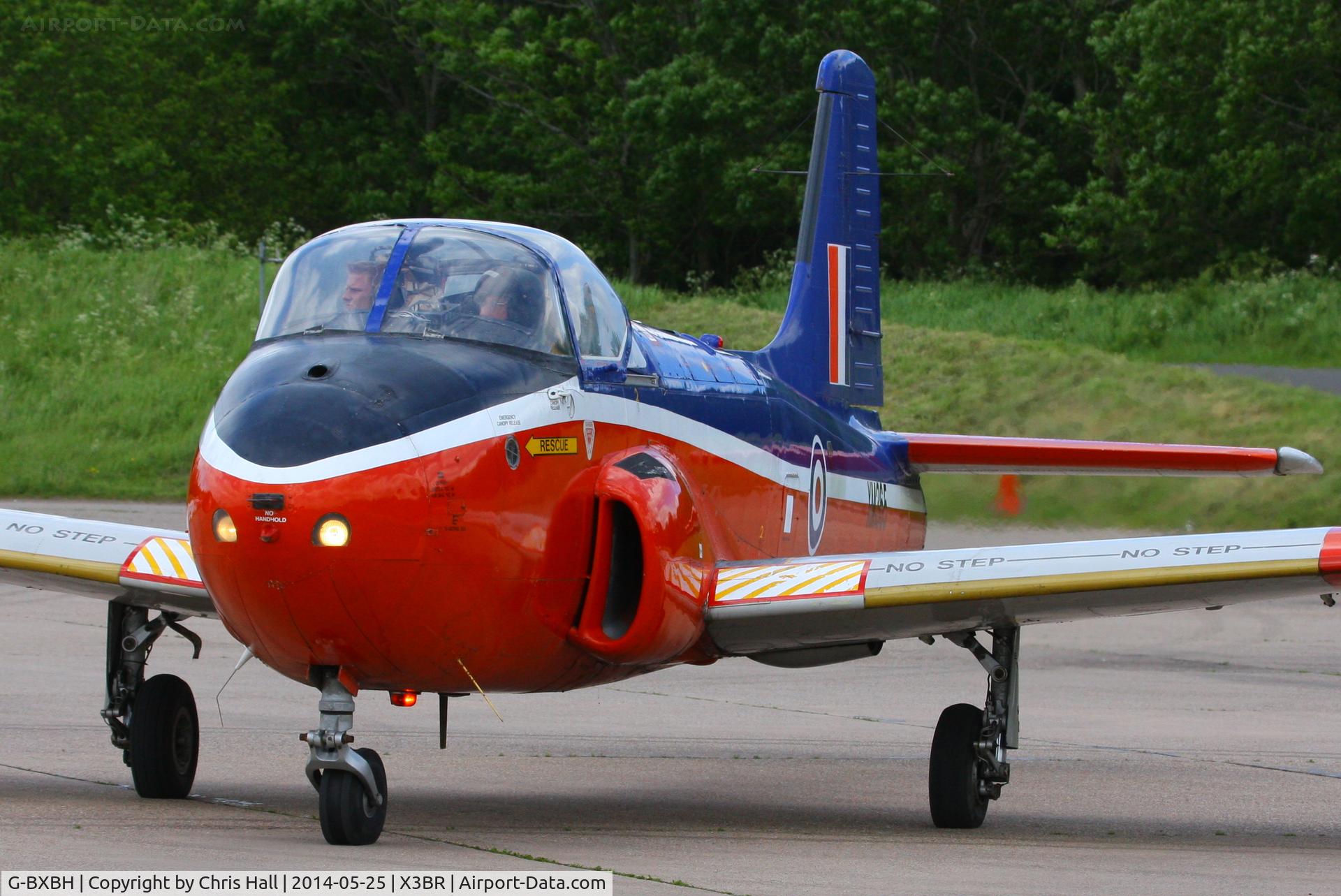 G-BXBH, 1960 Hunting P-84 Jet Provost T.3A C/N PAC/W/9241, at the Cold War Jets Open Day 2014
