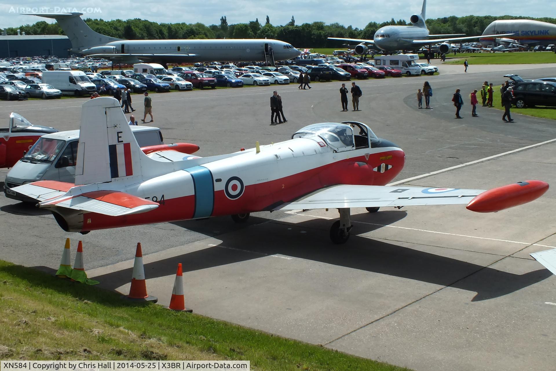 XN584, 1961 Hunting P-84 Jet Provost T.3A C/N PAC/W/11826, at the Cold War Jets Open Day 2014