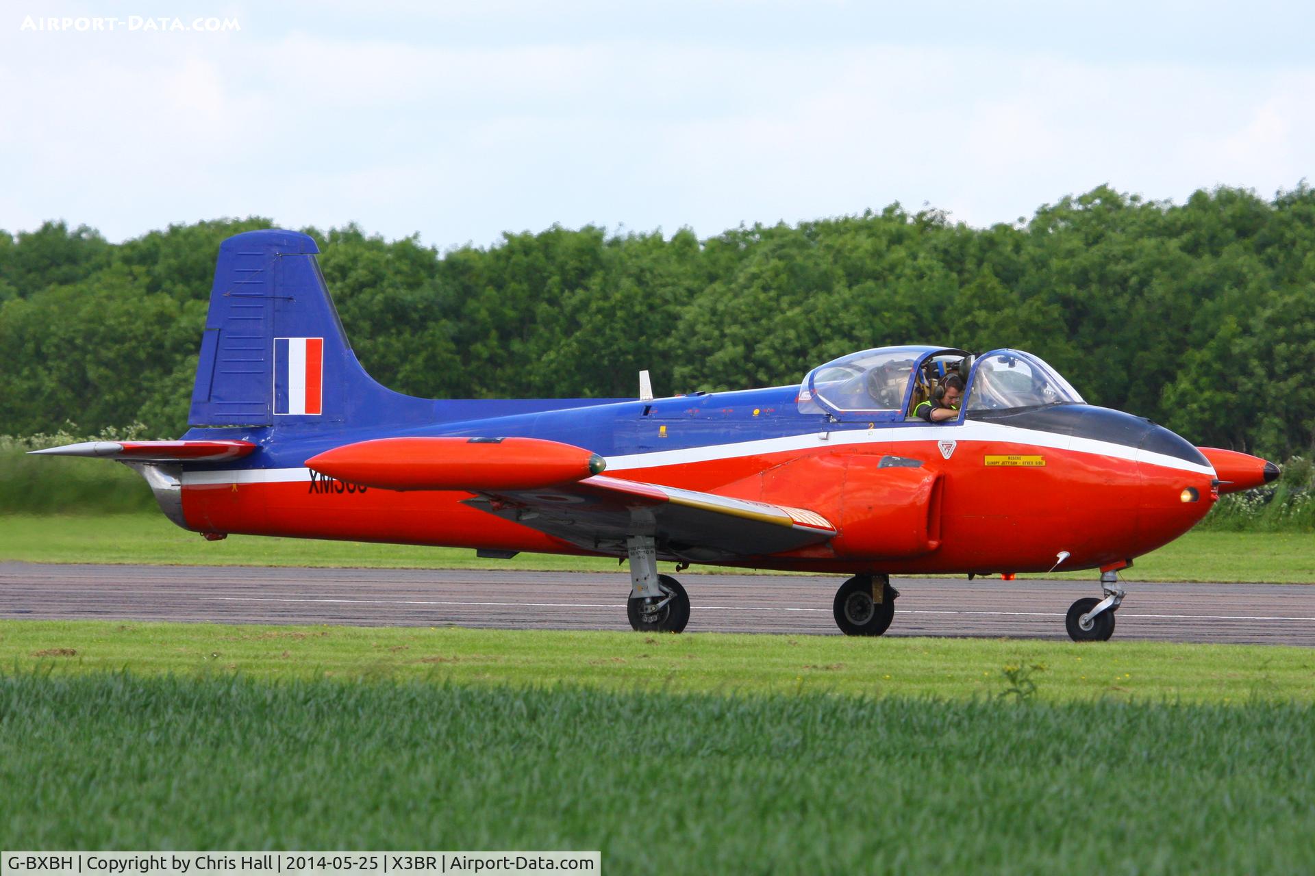 G-BXBH, 1960 Hunting P-84 Jet Provost T.3A C/N PAC/W/9241, at the Cold War Jets Open Day 2014