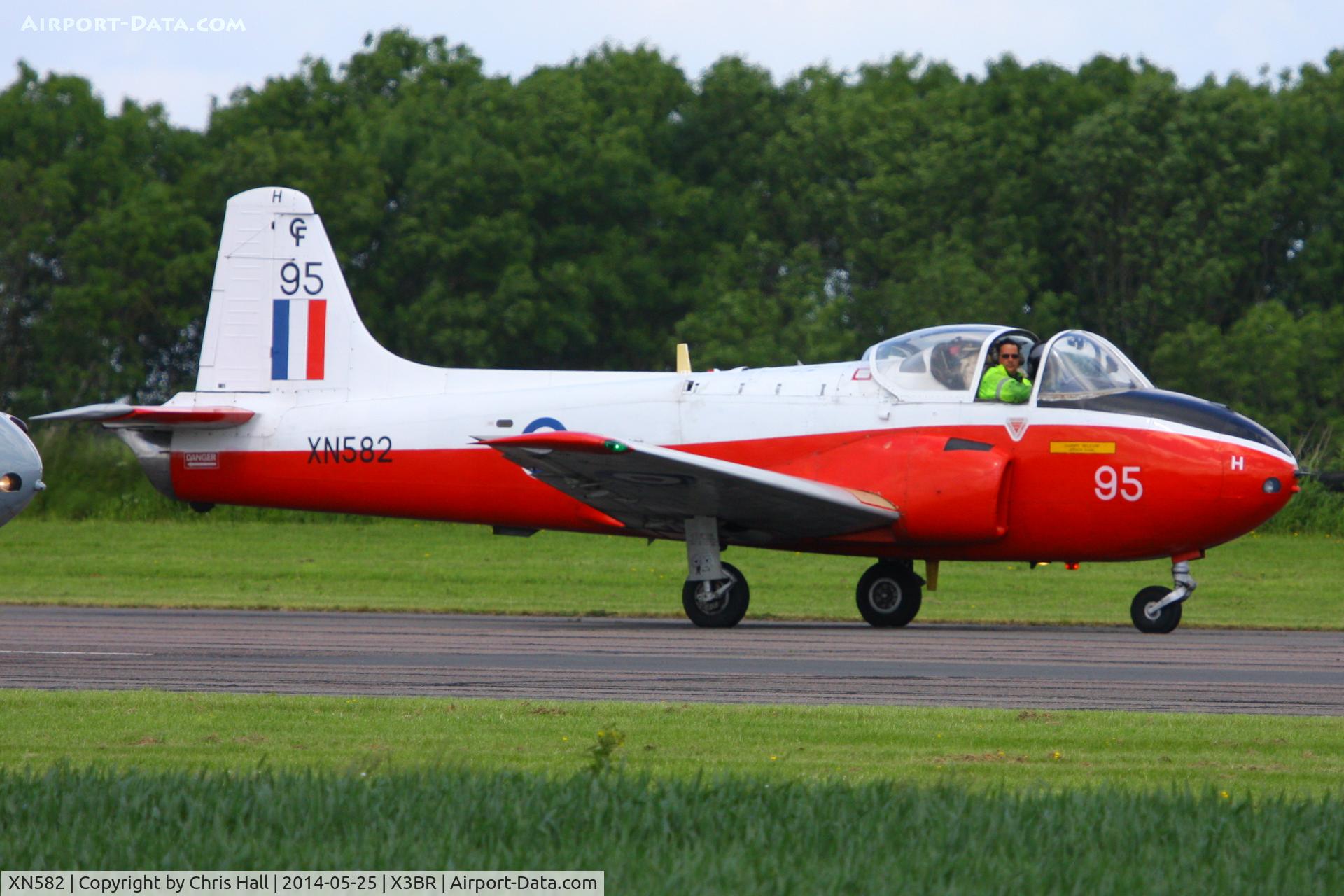 XN582, 1960 Hunting P-84 Jet Provost T.3A C/N PAC/W/11824, at the Cold War Jets Open Day 2014