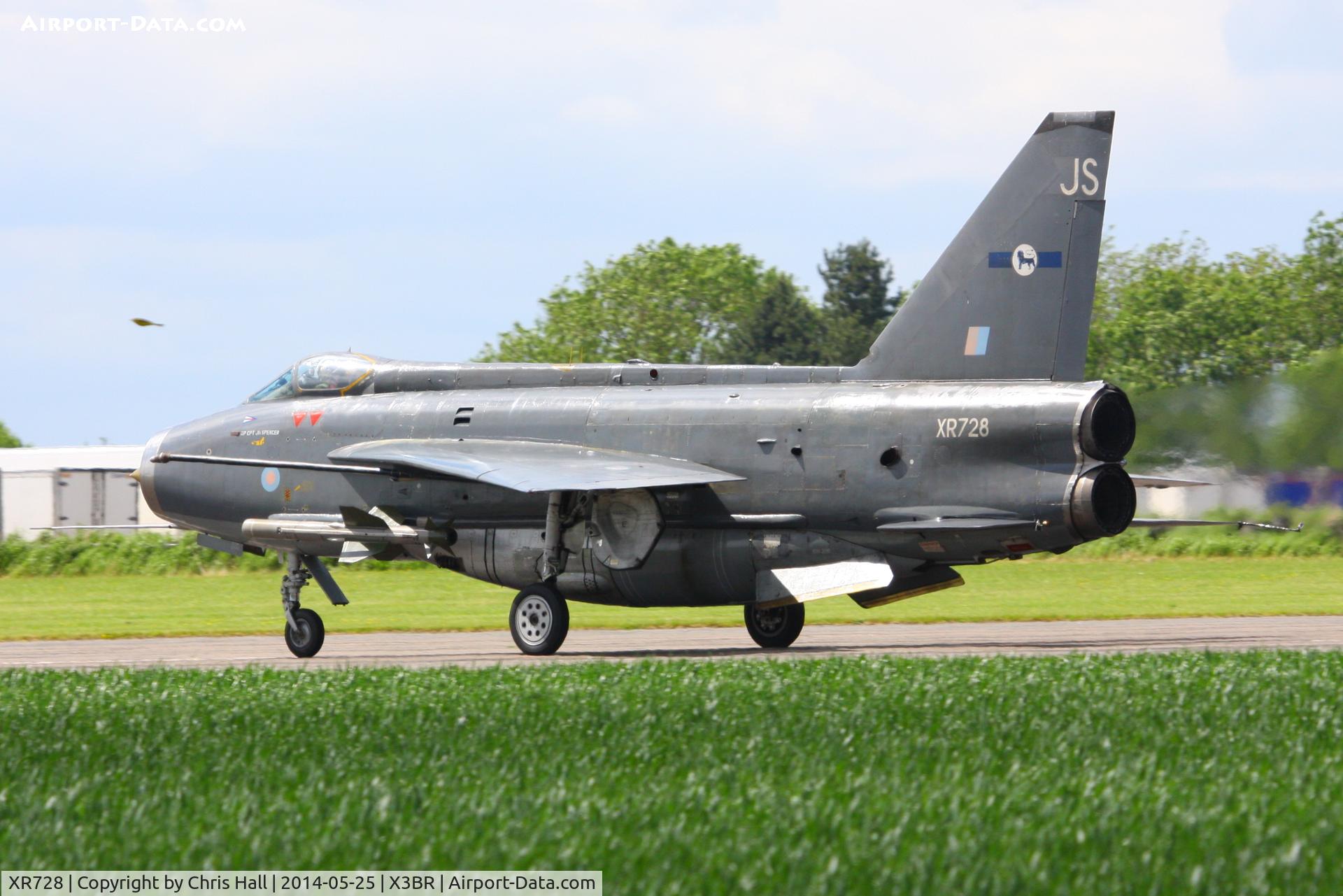 XR728, 1965 English Electric Lightning F.6 C/N 95213, at the Cold War Jets Open Day 2014