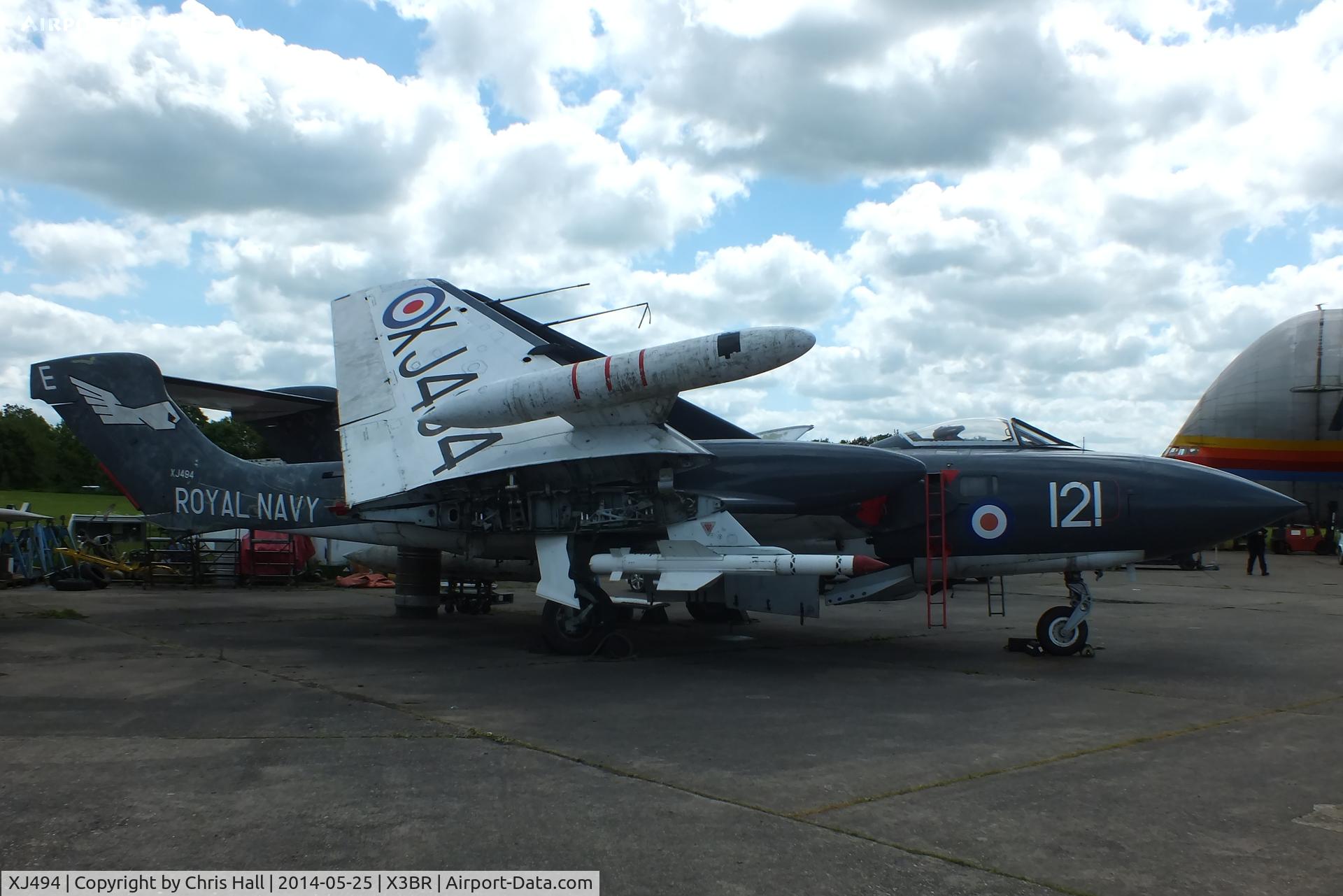 XJ494, 1959 De Havilland DH-110 Sea Vixen FAW.2 C/N 10021, at the Cold War Jets Open Day 2014