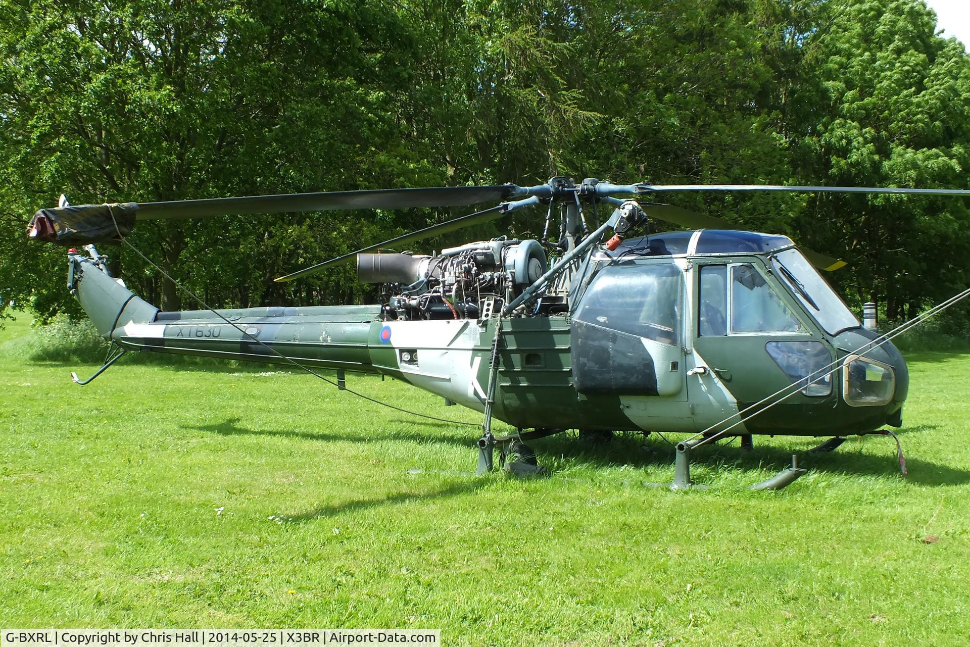 G-BXRL, 1966 Westland Scout AH.1 C/N F9636, at the Cold War Jets Open Day 2014