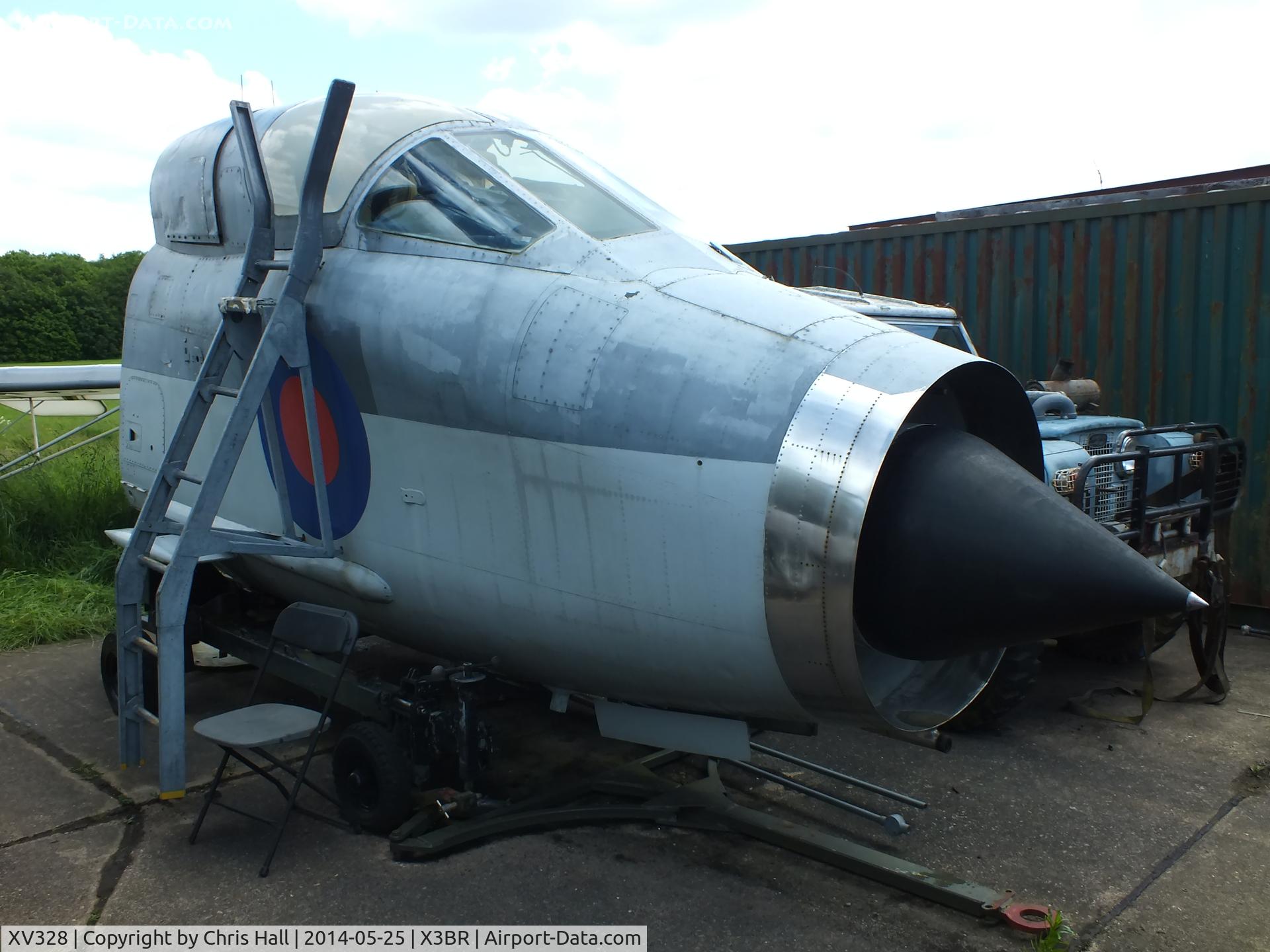 XV328, English Electric Lightning T.5 C/N 95021, at the Cold War Jets Open Day 2014