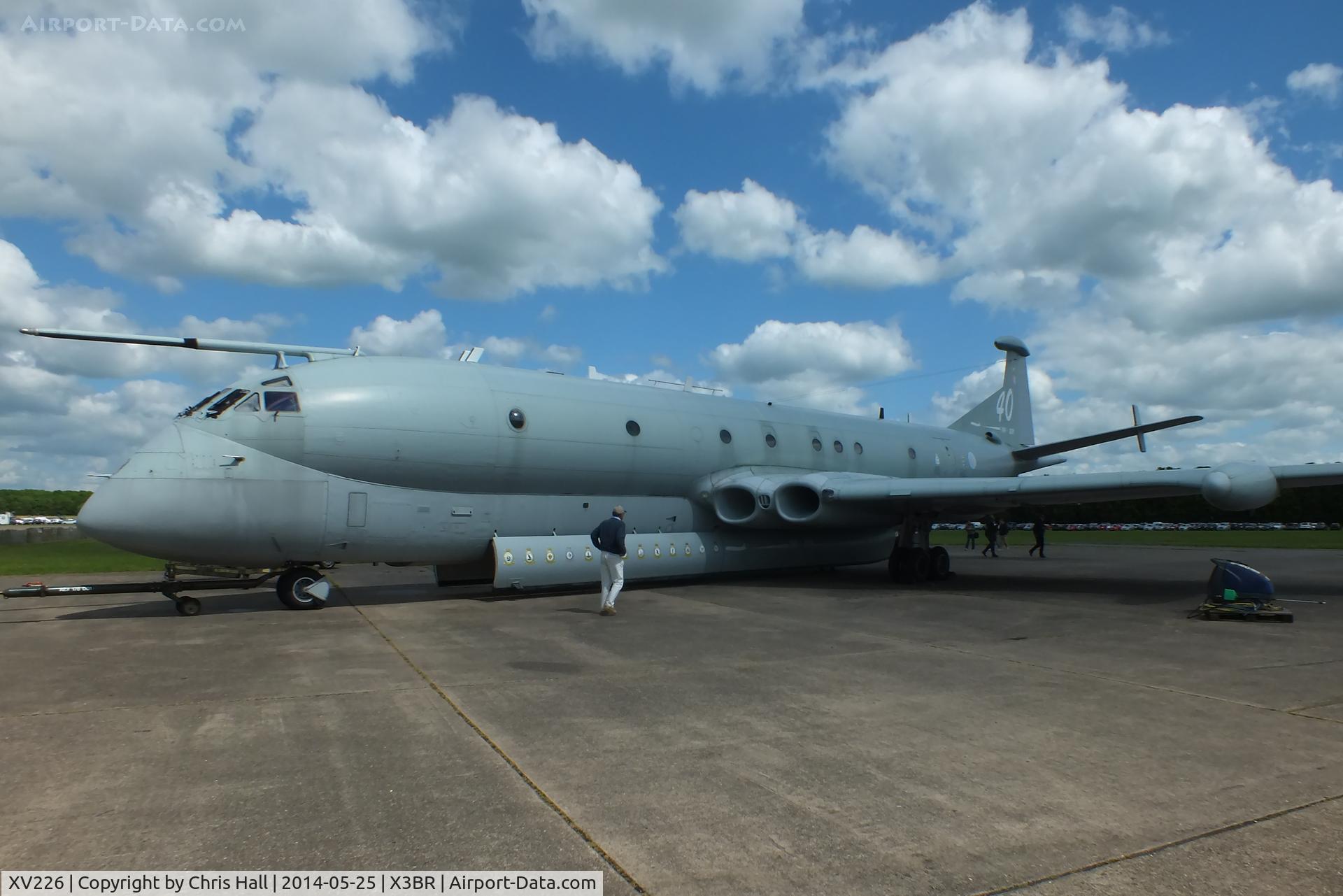 XV226, 1968 Hawker Siddeley Nimrod MR.2 C/N 8001, at the Cold War Jets Open Day 2014