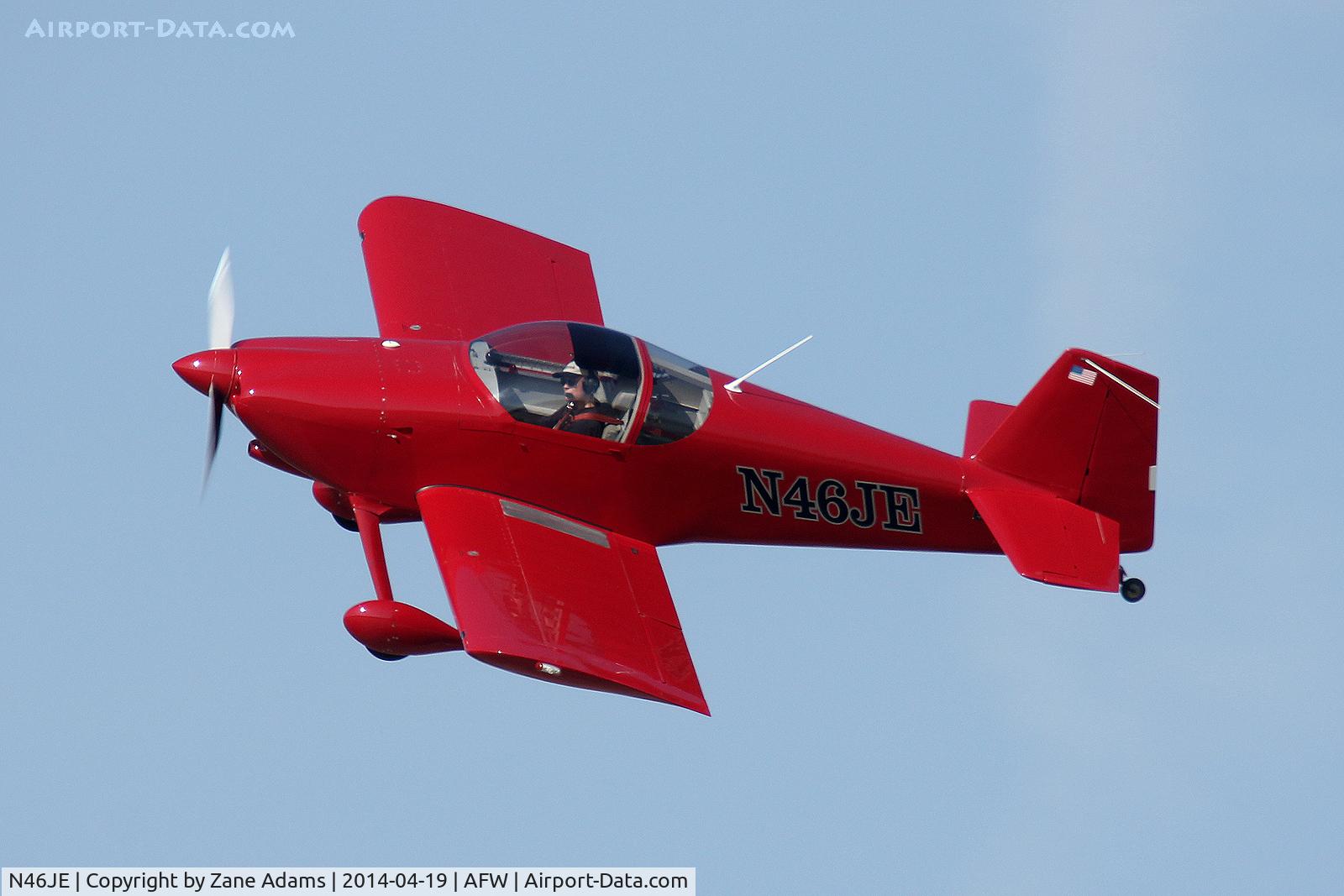 N46JE, 2001 Vans RV-6 C/N 24934, At Alliance Airport