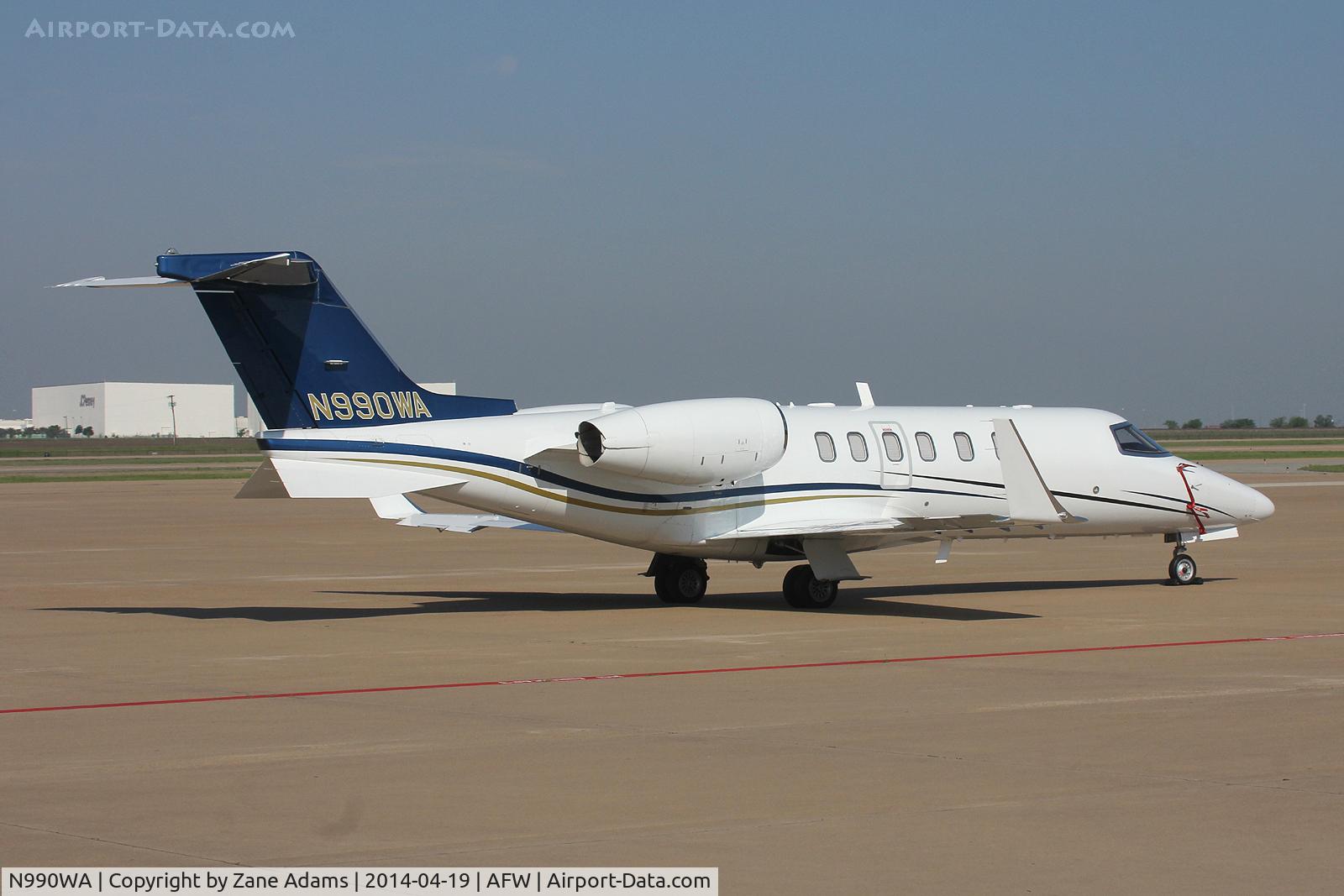 N990WA, Learjet 45 C/N 2122, At Alliance Airport