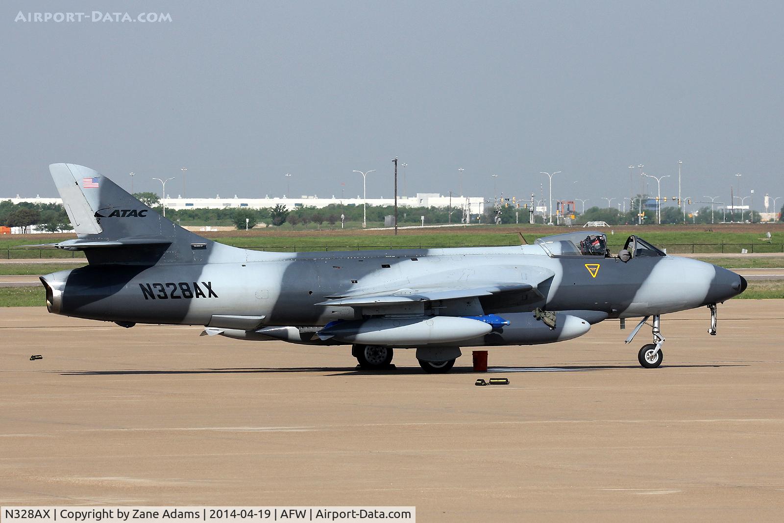 N328AX, 1958 Hawker Hunter Mk.58 C/N 41H-697398, At Alliance Airport