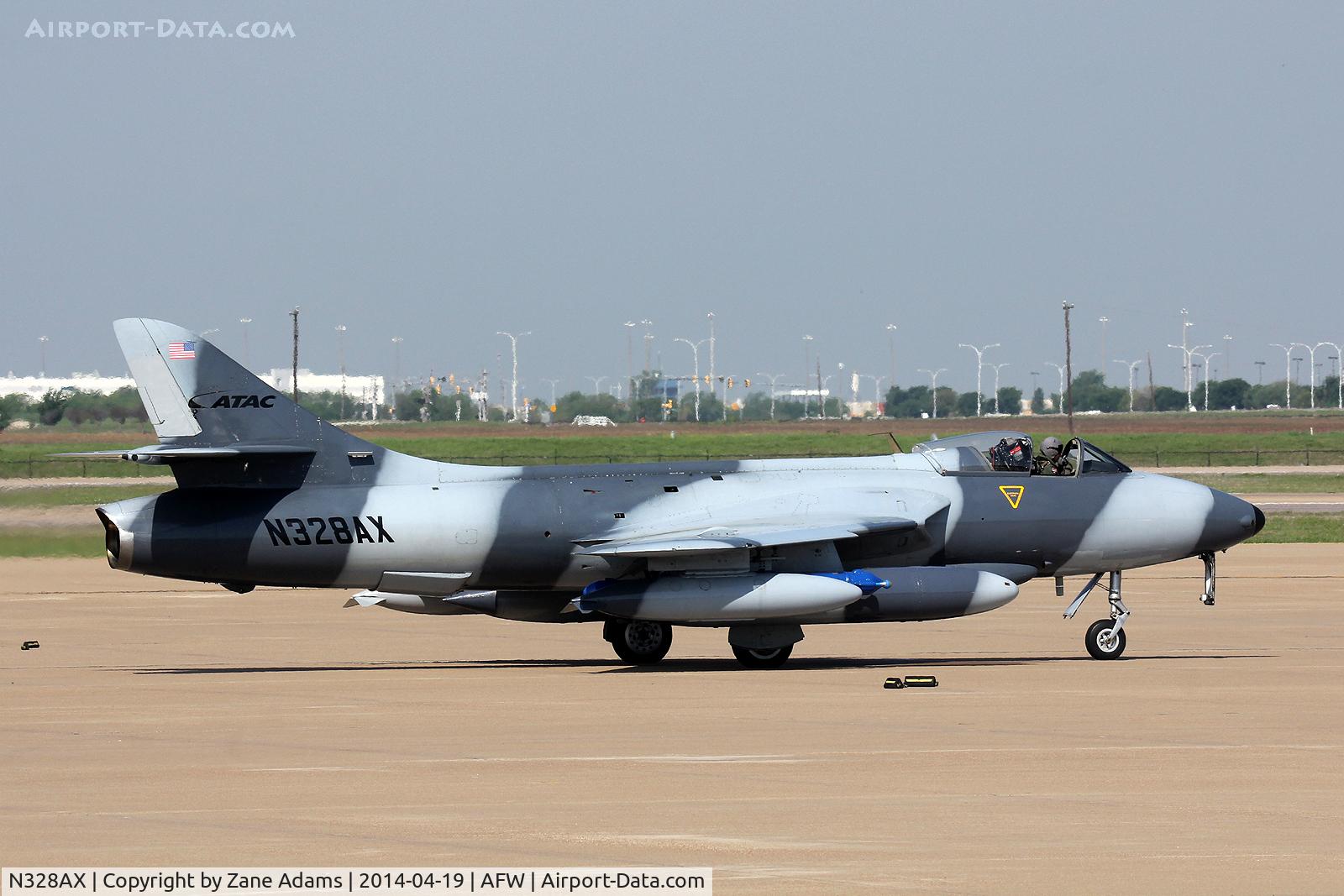 N328AX, 1958 Hawker Hunter Mk.58 C/N 41H-697398, At Alliance Airport