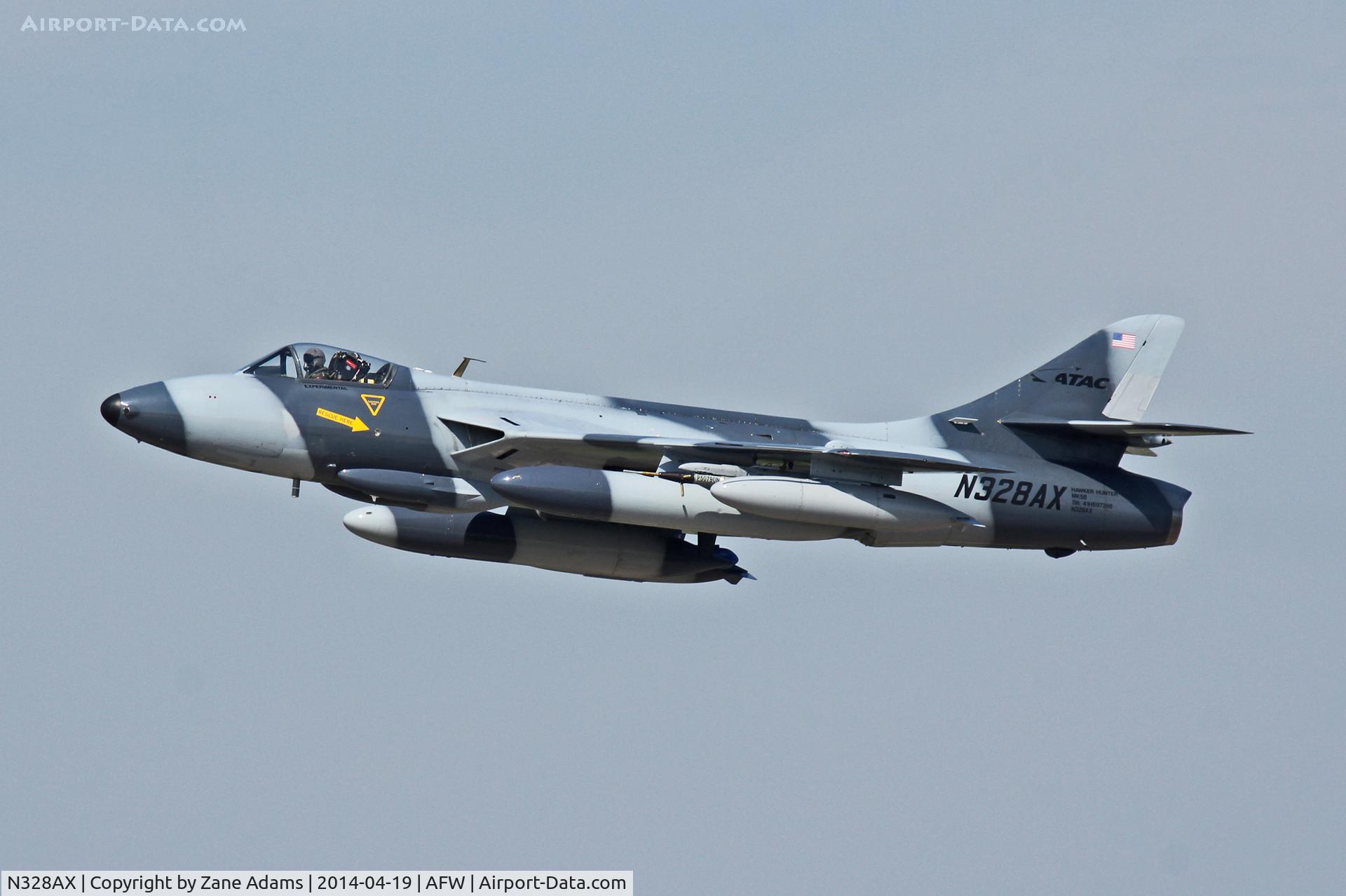 N328AX, 1958 Hawker Hunter Mk.58 C/N 41H-697398, At Alliance Airport
