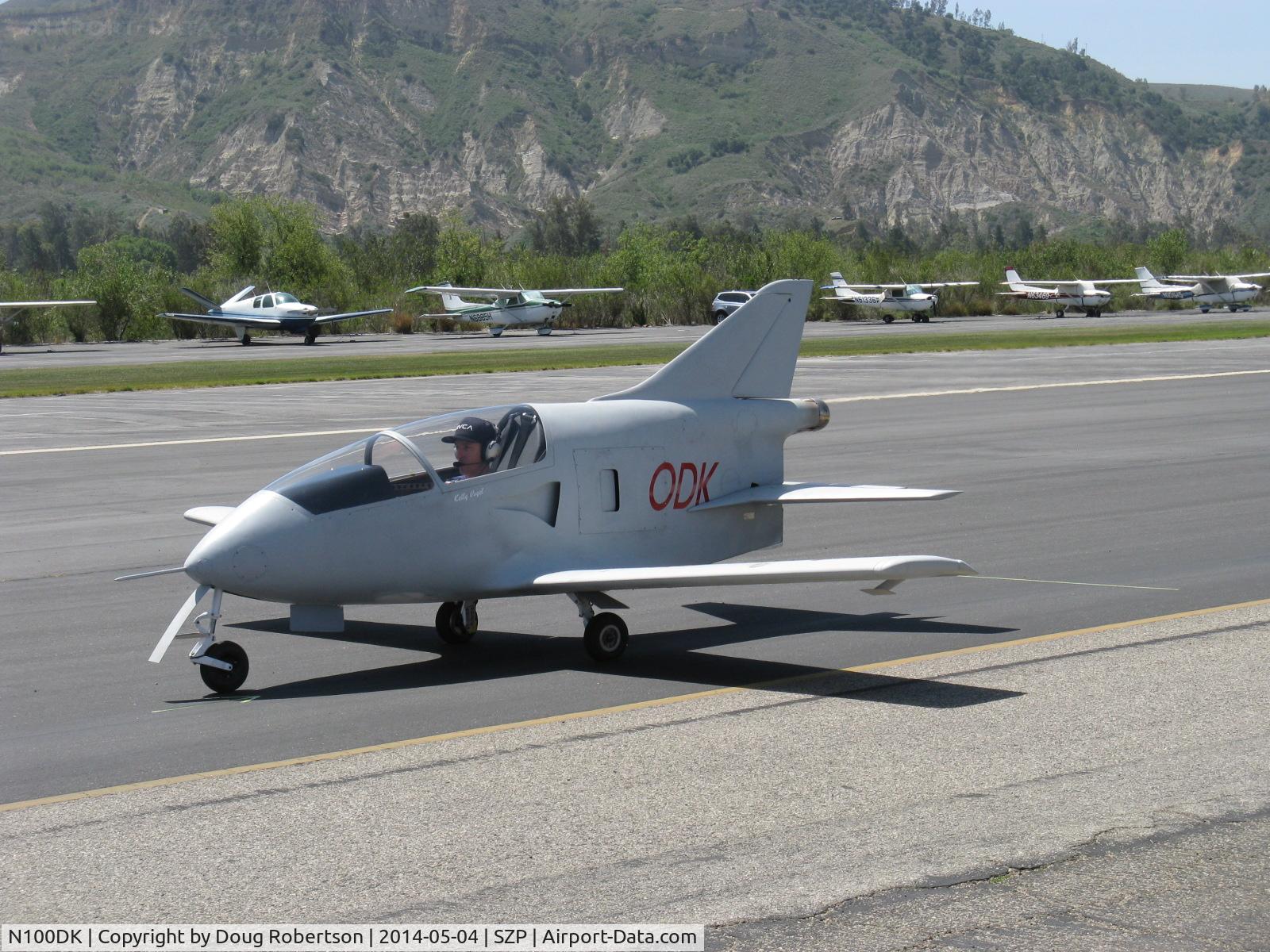 N100DK, 2012 Bede BD-5J C/N 001, 2012 Vogel KEDAN 1, Quantom Turbine TJ-100 Turbojet 265 lbs max thrust, Experimental class, taxi