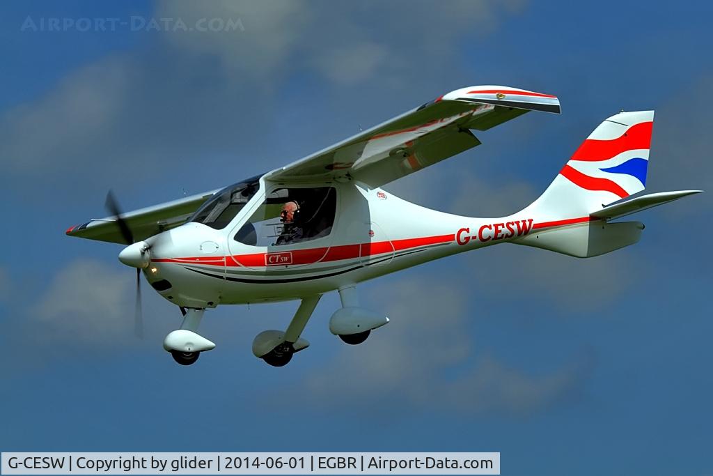 G-CESW, 2007 Flight Design CTSW C/N 8296, Arriving for 1st June 2014 fly in Breighton