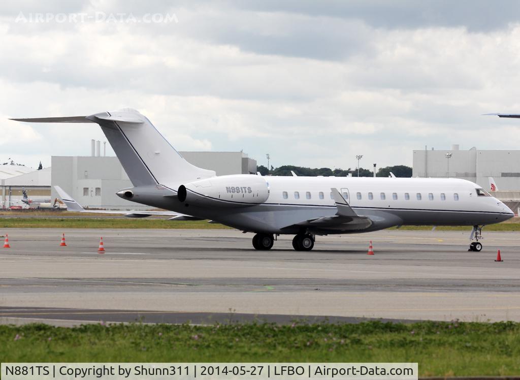 N881TS, 2007 Bombardier BD-700-1A10 Global Express XRS C/N 9247, Parked at the General Aviation area...