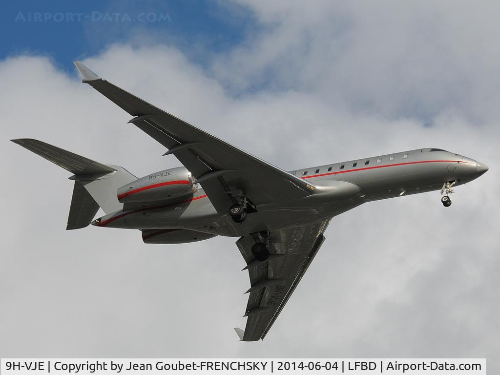 9H-VJE, 2012 Bombardier BD-700-1A10 Global 6000 C/N 9502, VistaJet 665 landing 23