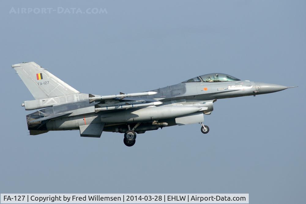 FA-127, SABCA F-16AM Fighting Falcon C/N 6H-127, Arriving for Frisian Flag