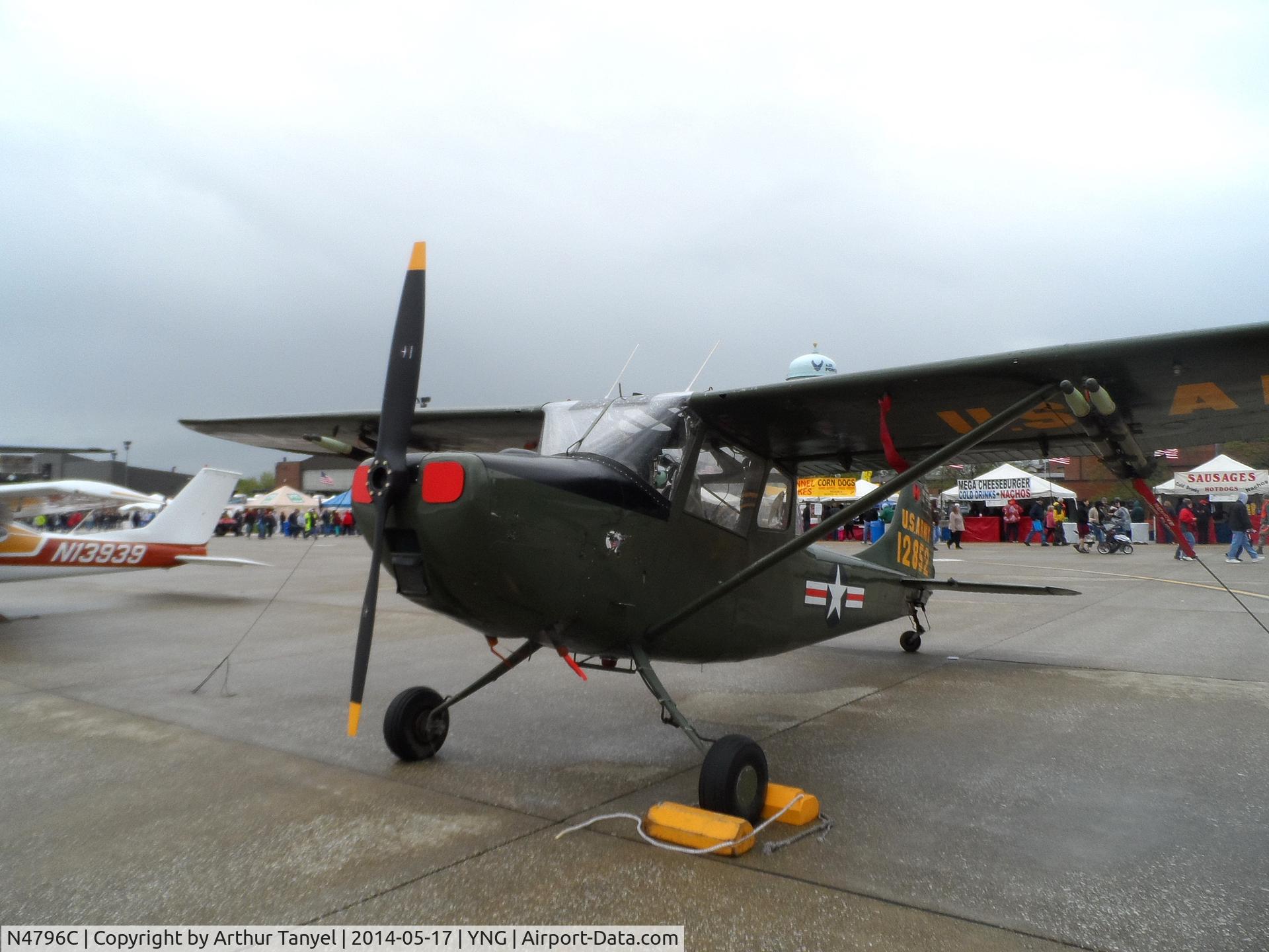 N4796C, 1956 Cessna L-19 C/N 23309, On display @ the Youngstown Airshow