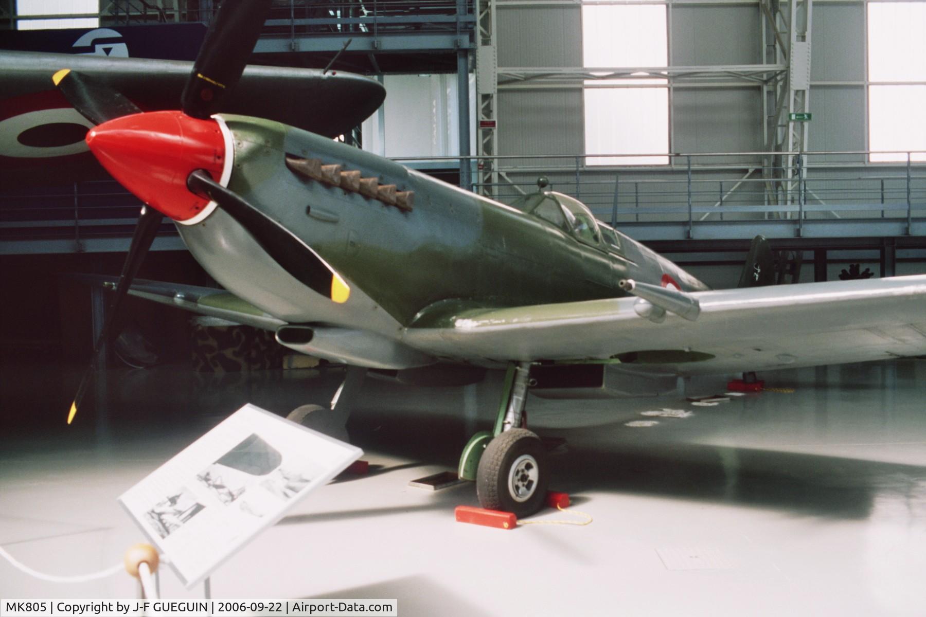 MK805, 1944 Supermarine 361 Spitfire LF.IXc C/N CBAF.IX.1780, MK805 used by Aeronautica Militare between June 1946 and 1950 (MM4084 from 19th December 1947).