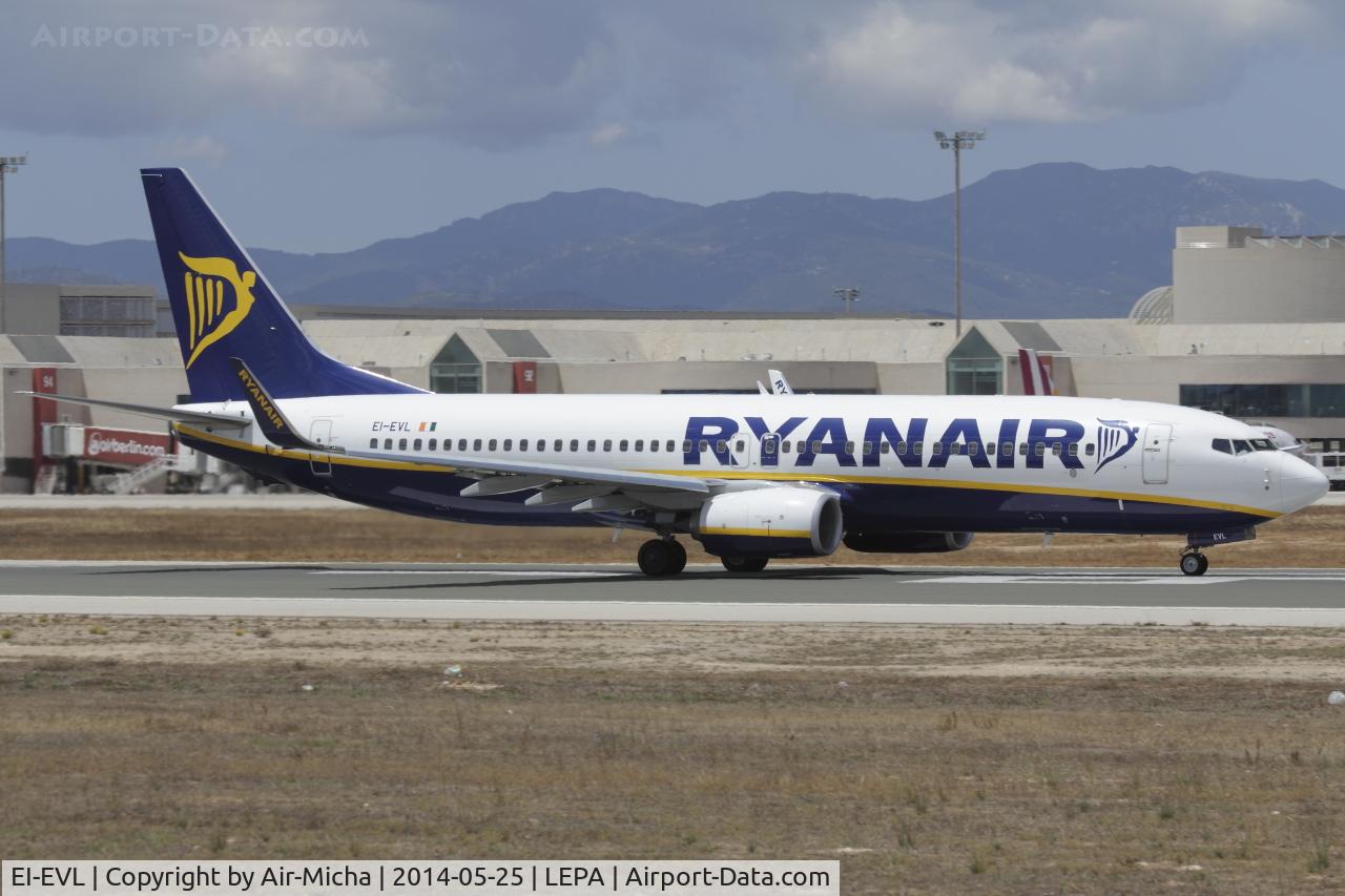 EI-EVL, 2012 Boeing 737-8AS C/N 40299, Ryanair