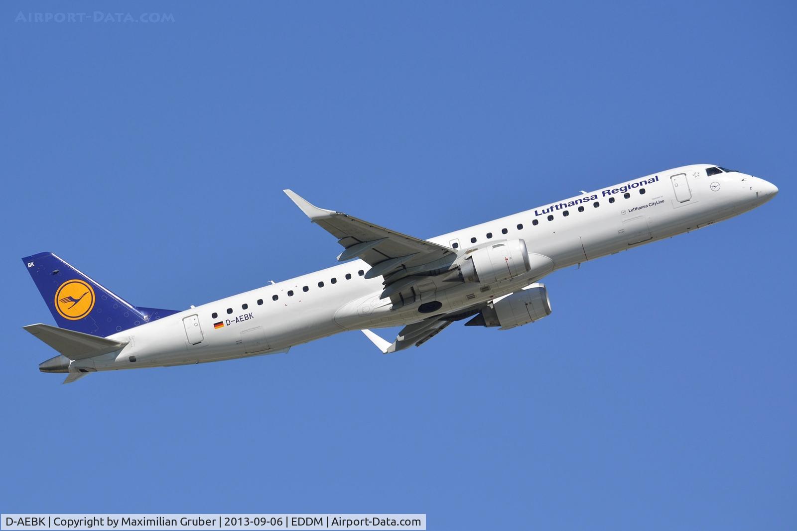 D-AEBK, 2011 Embraer 195LR (ERJ-190-200LR) C/N 19000500, Lufthansa CityLine