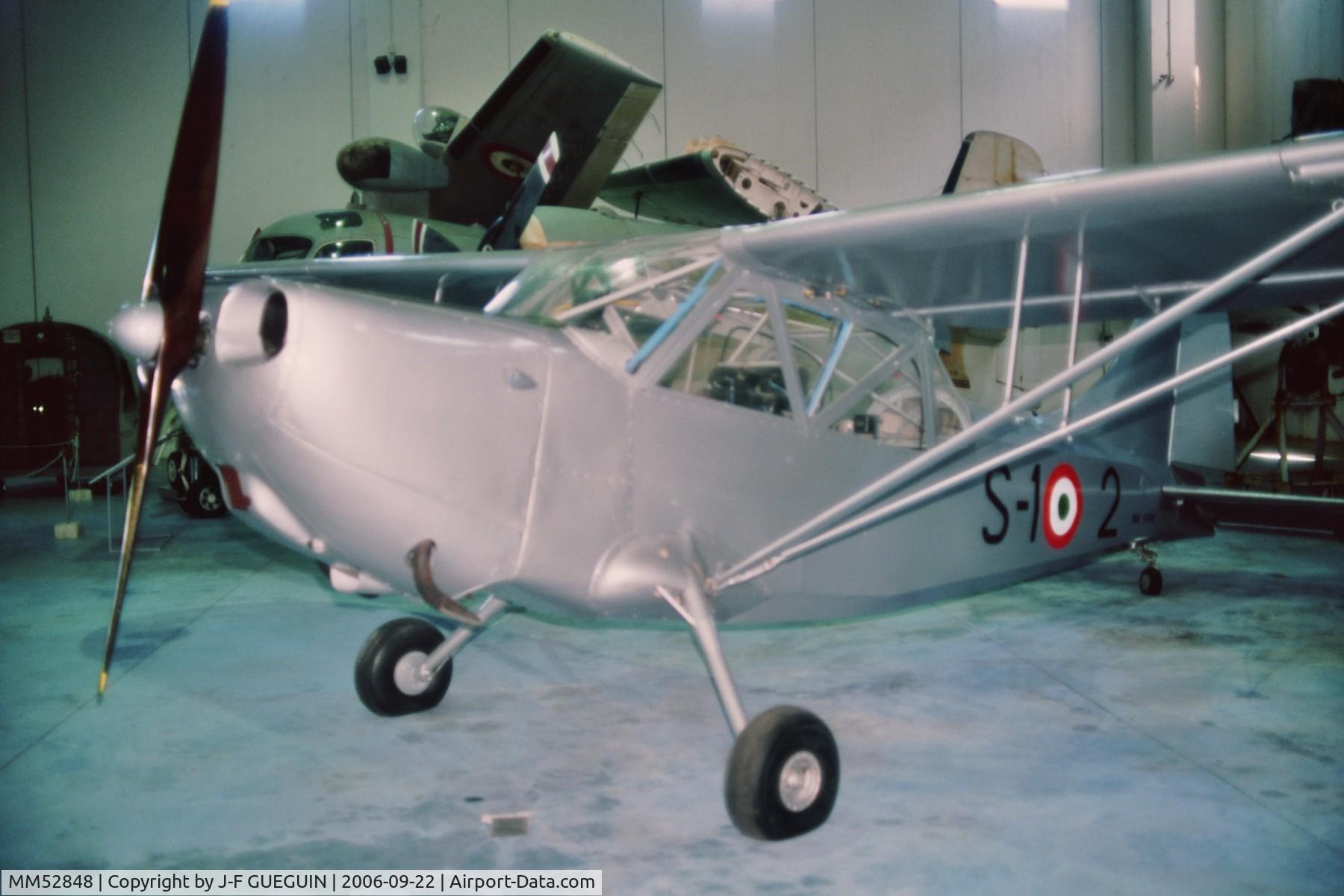 MM52848, 1942 Stinson L-5 Sentinel C/N 76-1548, MM52848 (ex-US serial 42-99307) on display at Museo Storico dell'Aeronautica Militare (Vigna di Valle).