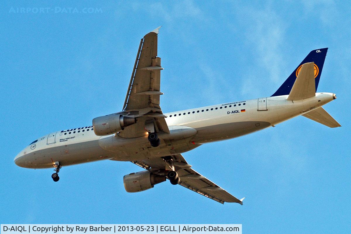 D-AIQL, 1991 Airbus A320-211 C/N 0267, Airbus A320-211 [0267] (Lufthansa) Home~G 23/05/2013. On approach 27R.