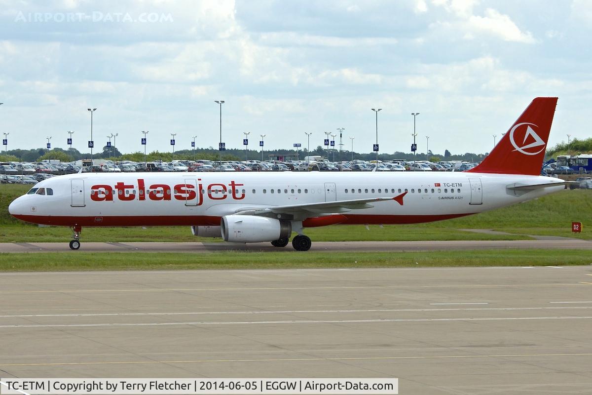 TC-ETM, 1996 Airbus A321-131 C/N 604, 1996 Airbus A321-131, c/n: 604 of Atlasjet on the daily service into Luton