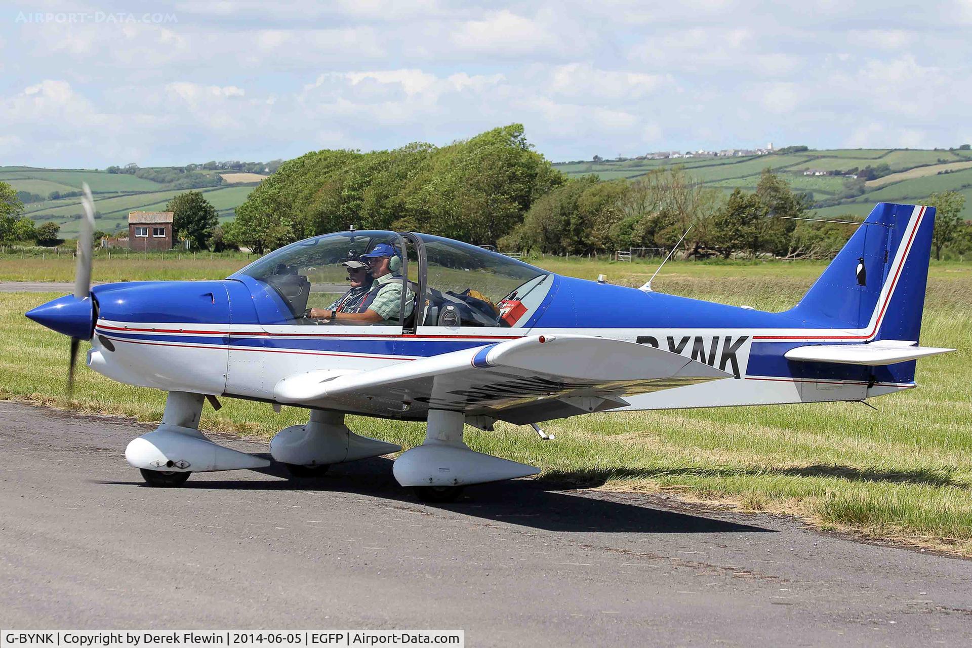 G-BYNK, 1999 Robin HR-200-160 C/N 338, Visiting Robin seen at EGFP.