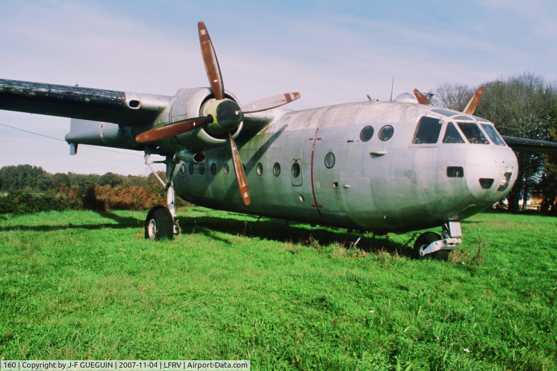 160, Nord N-2501 Noratlas C/N 160, Noratlas n° 160 preserved at Vannes-Meucon airport.