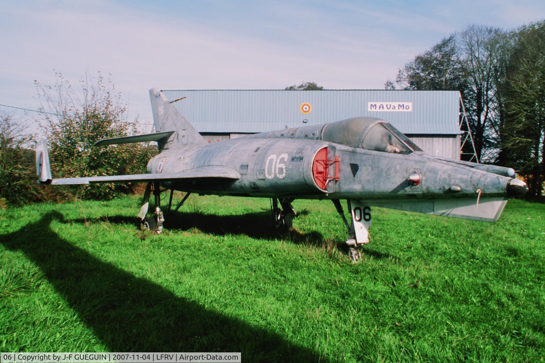 06, Dassault Etendard IV.M C/N 06, Etendard IV.M n° 06 preserved at Vannes-Meucon airport.