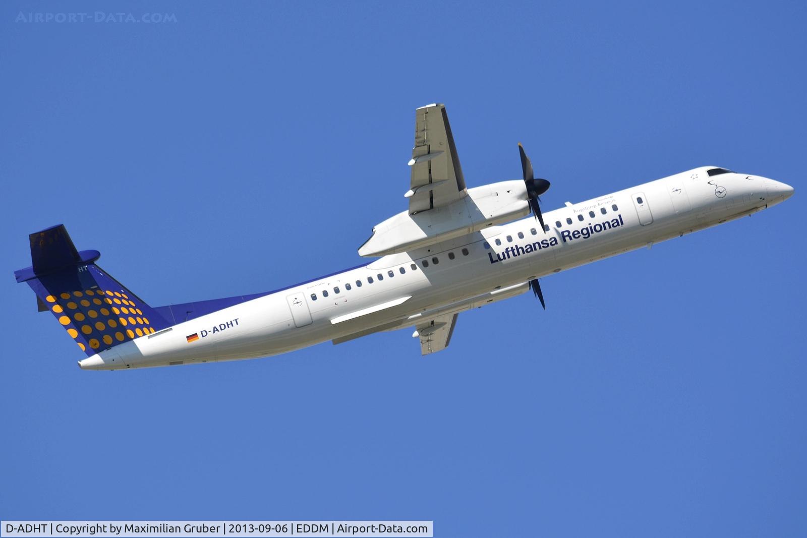 D-ADHT, 2009 De Havilland Canada DHC-8-400Q Dash 8 C/N 4281, Augsburg Airways