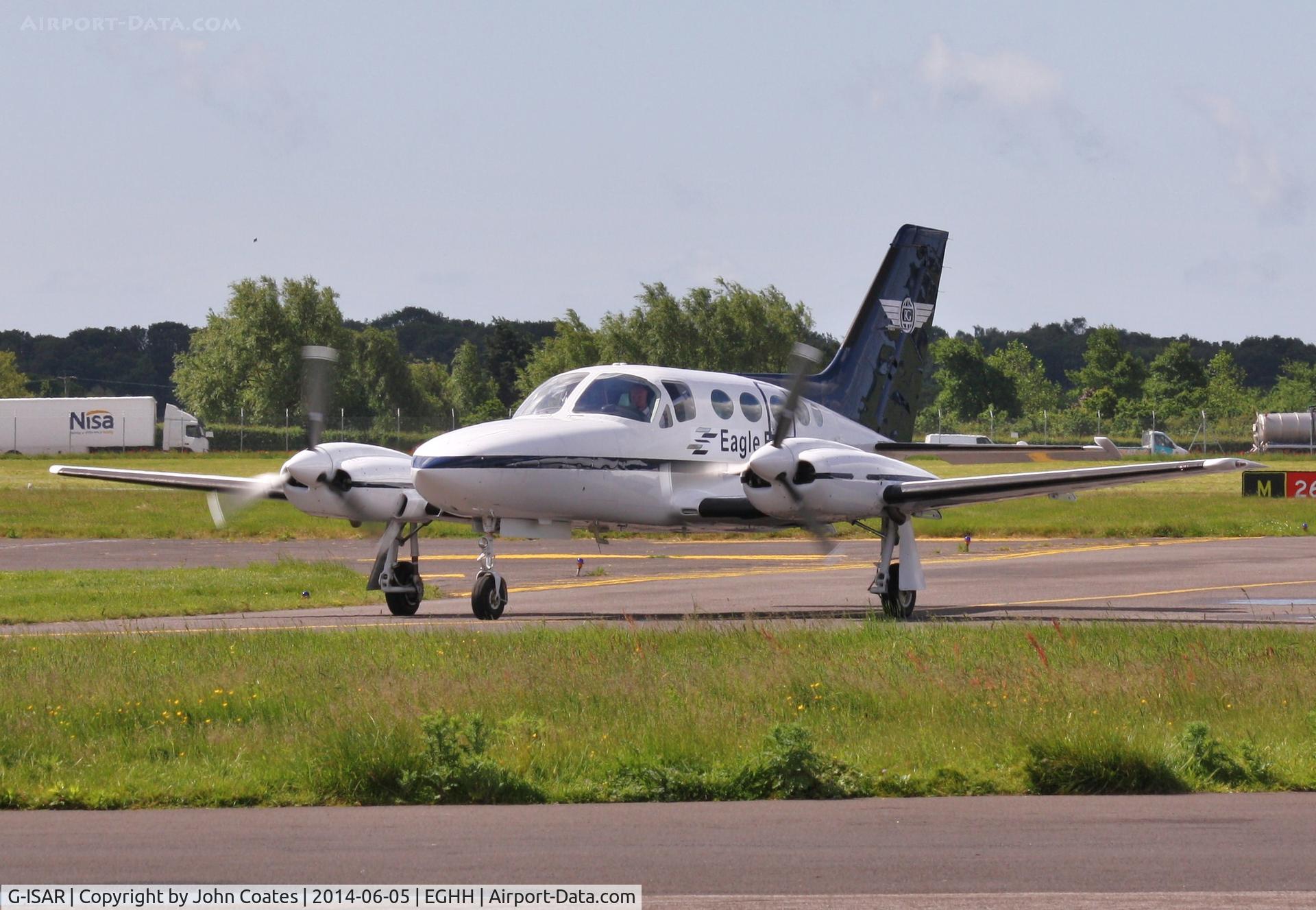 G-ISAR, 1980 Cessna 421C Golden Eagle C/N 421C-0848, Eagle Aviation arriving